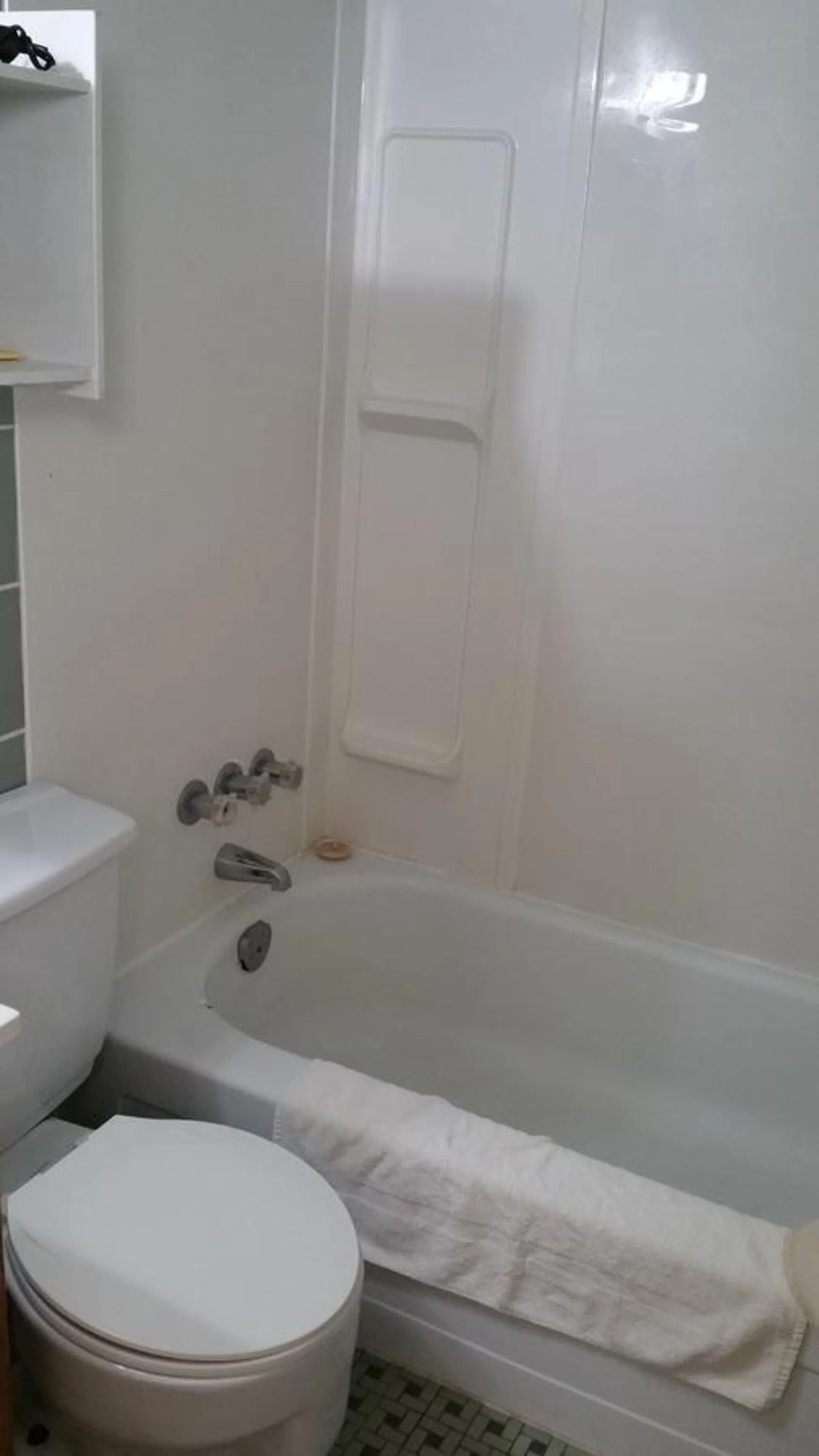 Toilet in Riverview Motel