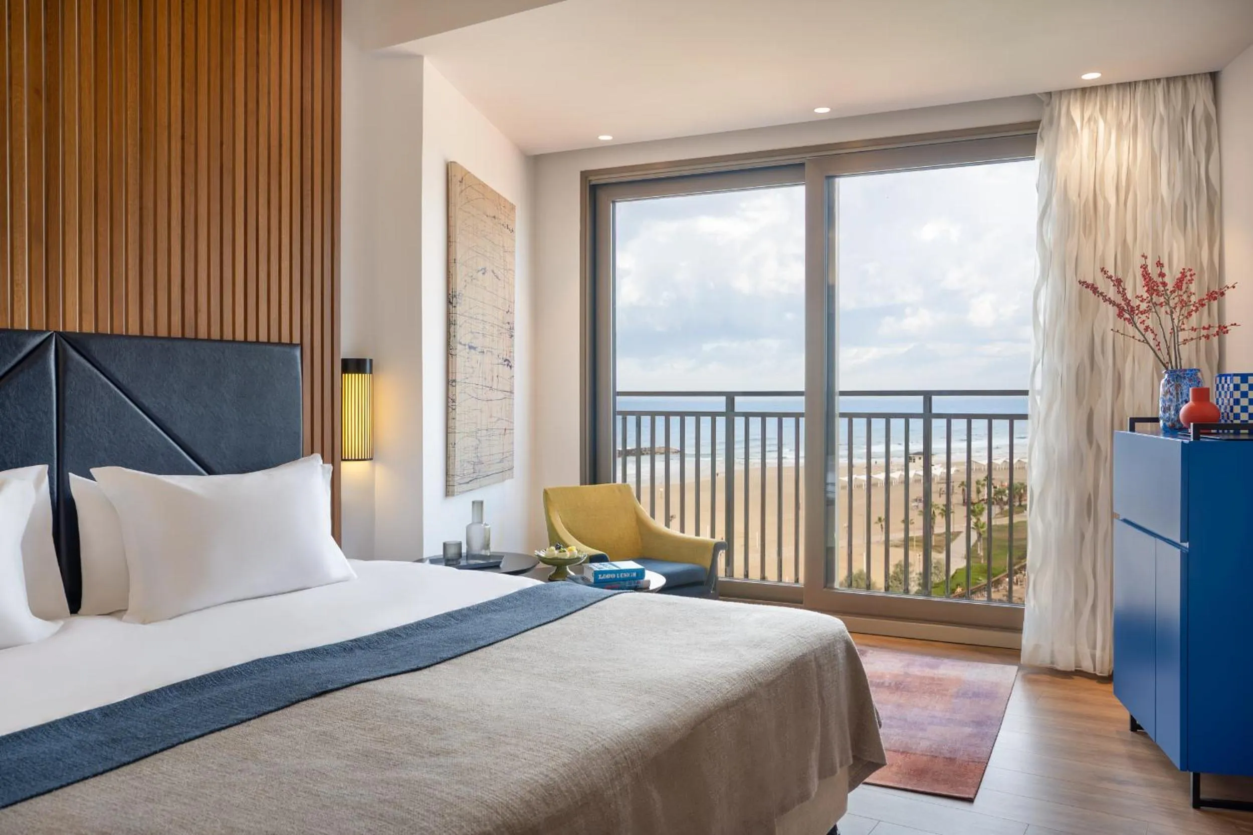 Bed in Dan Accadia Herzliya Hotel