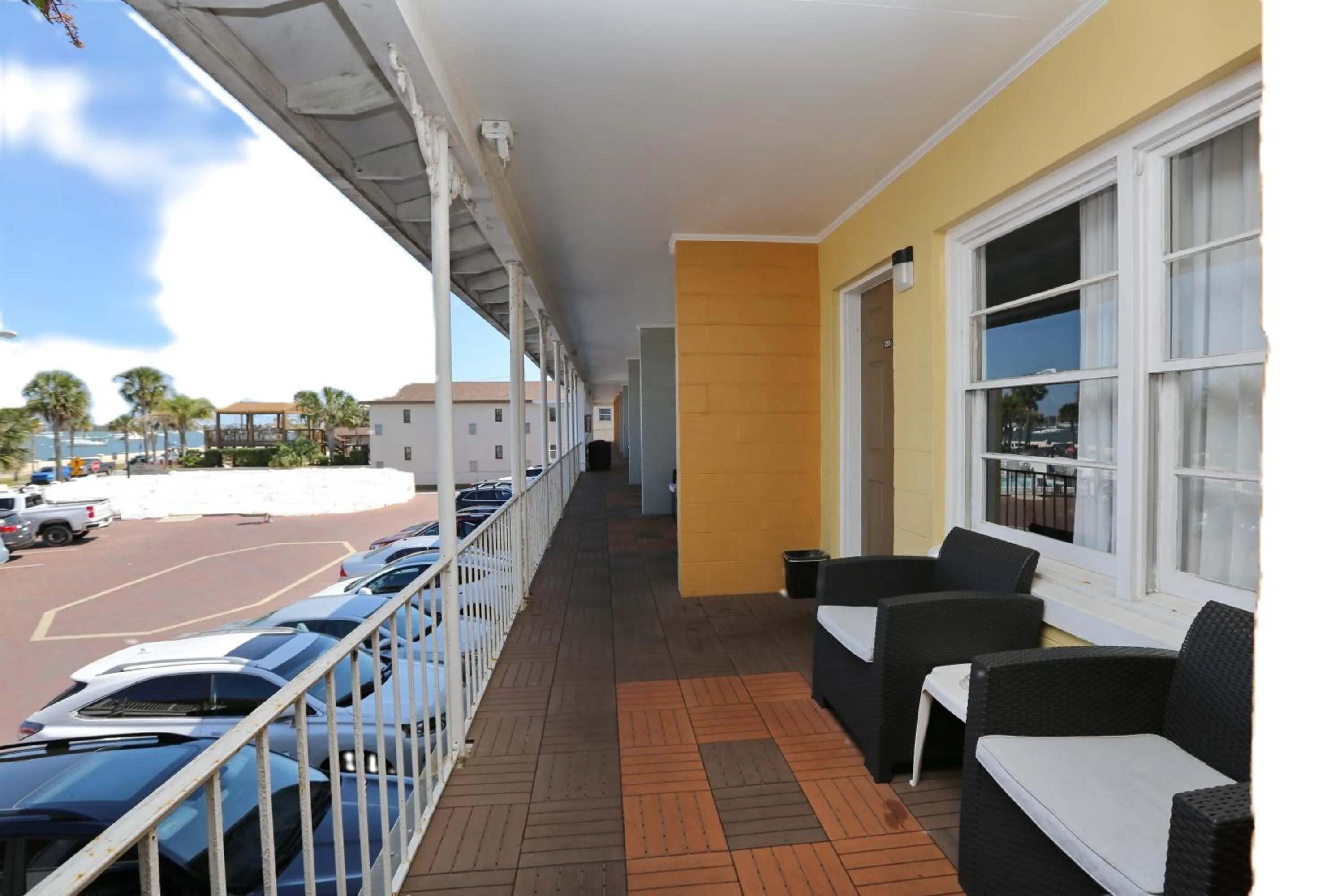 Property building in Historic Waterfront Marion Motor Lodge in downtown St Augustine