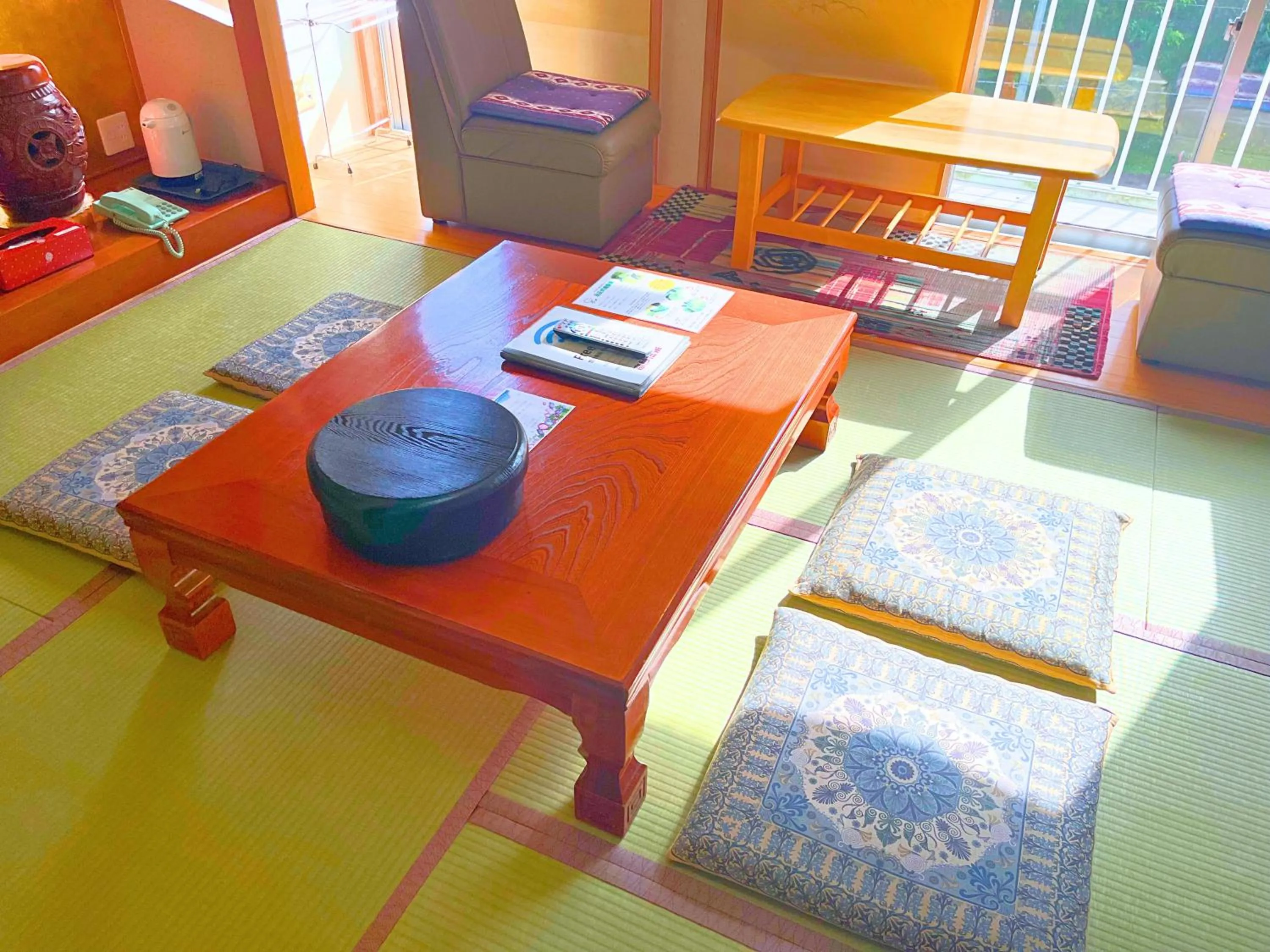 Living room, Bed in Takasago Onsen