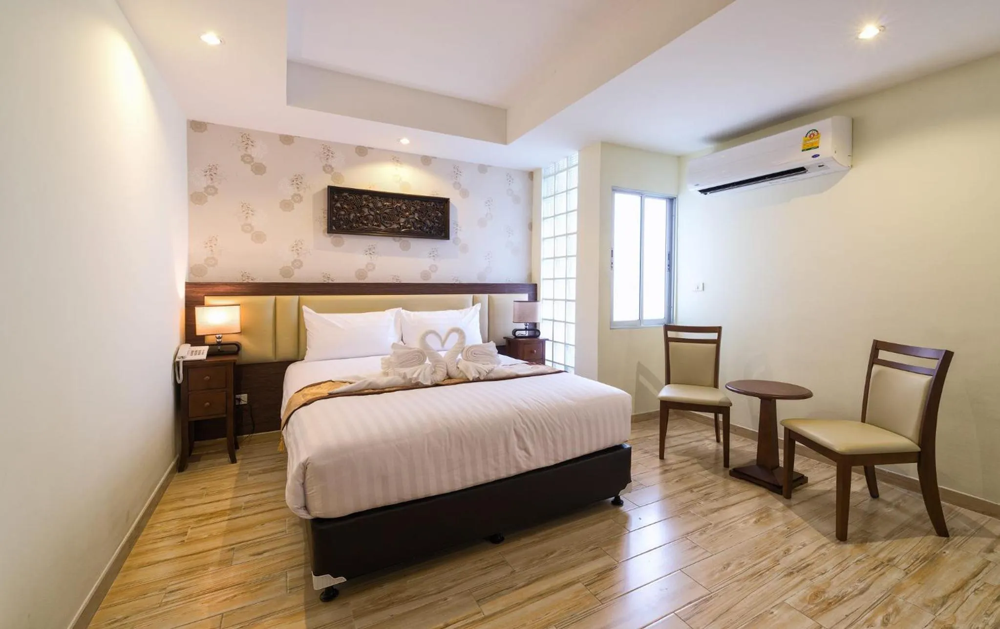 Bedroom, Bed in Suvarnabhumi Ville Airport Hotel