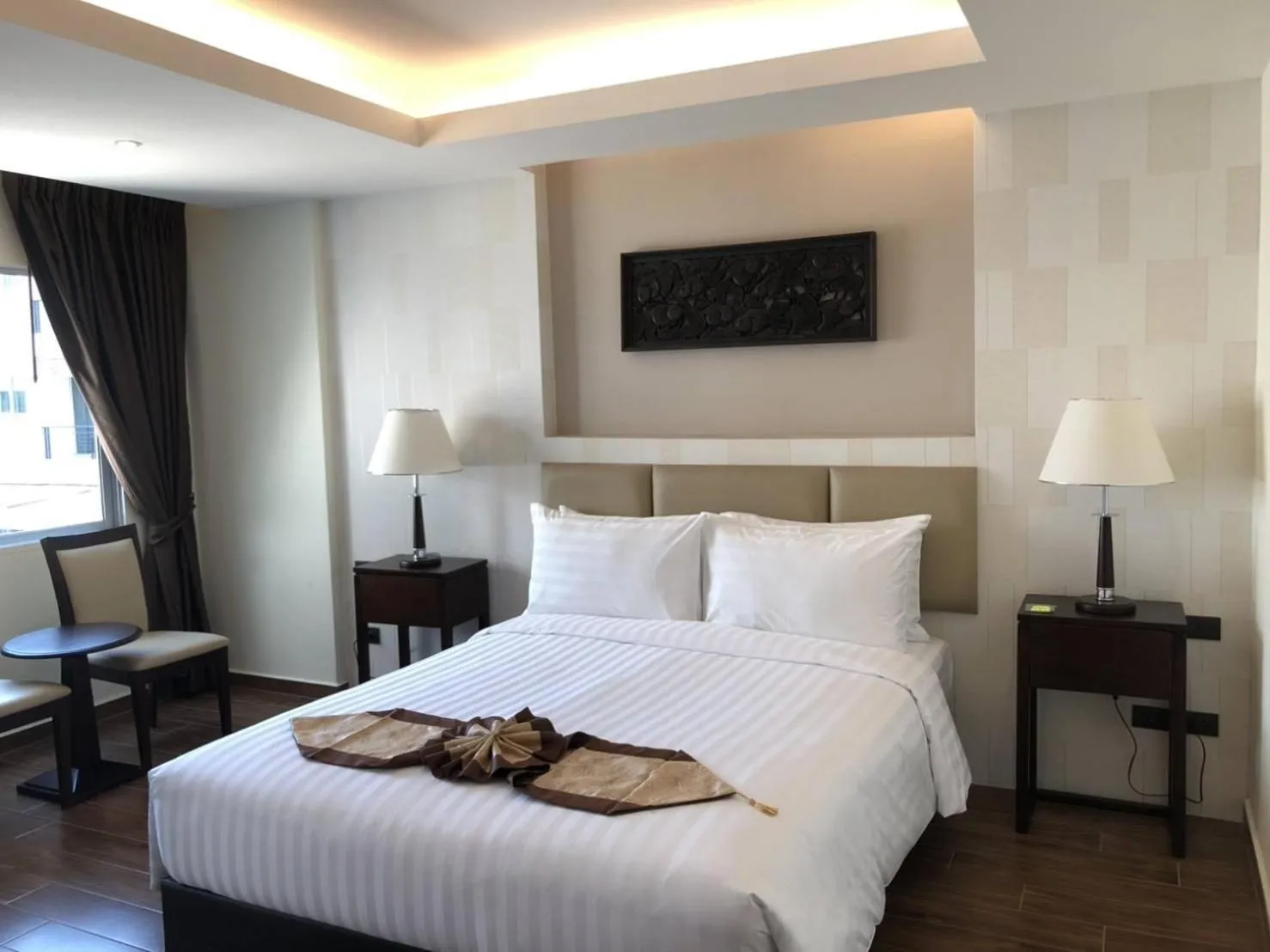 Bed in Suvarnabhumi Ville Airport Hotel