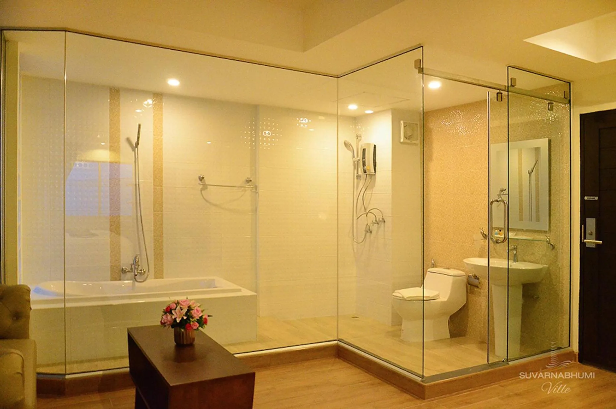 Bathroom in Suvarnabhumi Ville Airport Hotel