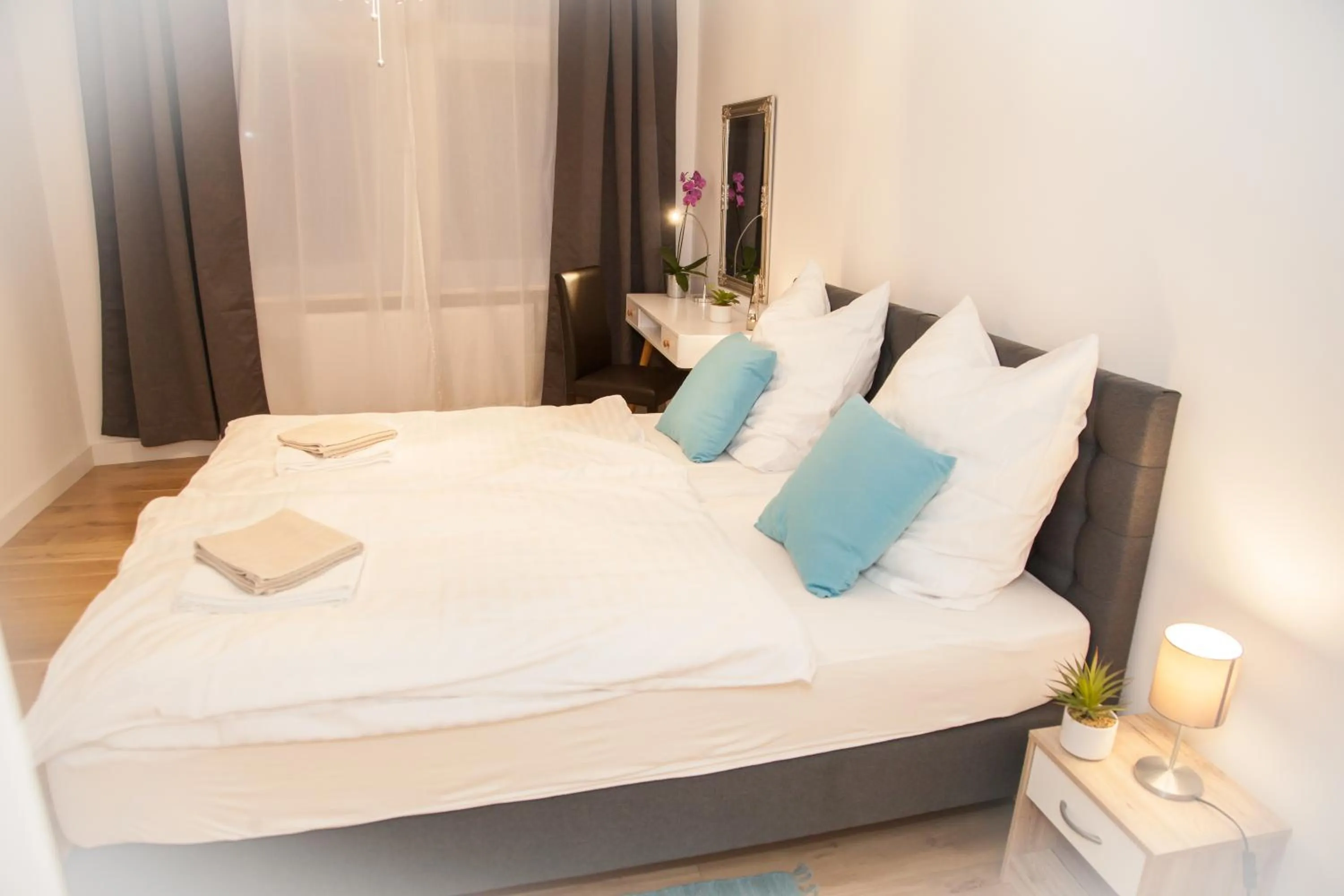 Bedroom, Bed in Apartment Haus Heidelberg