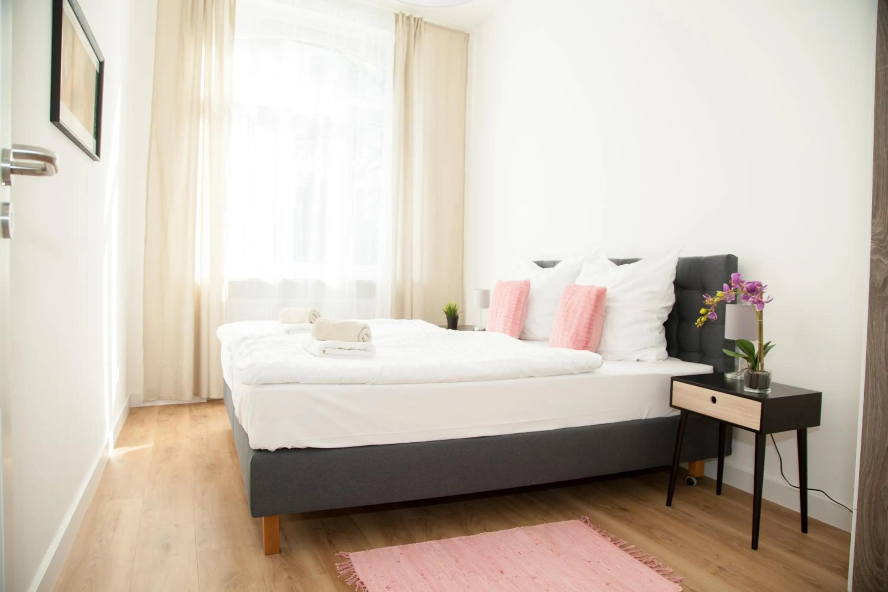 Bedroom, Bed in Apartment Haus Heidelberg