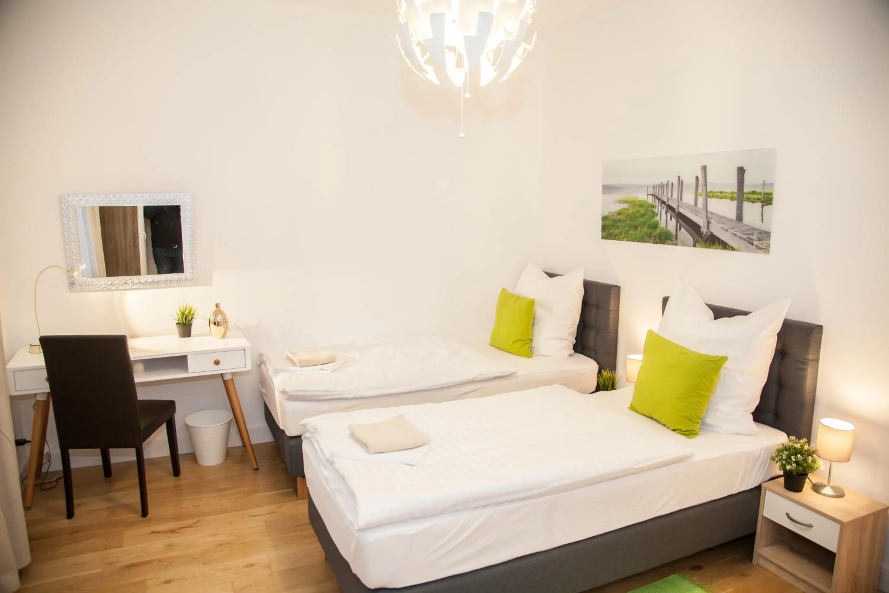 Bedroom, Bed in Apartment Haus Heidelberg