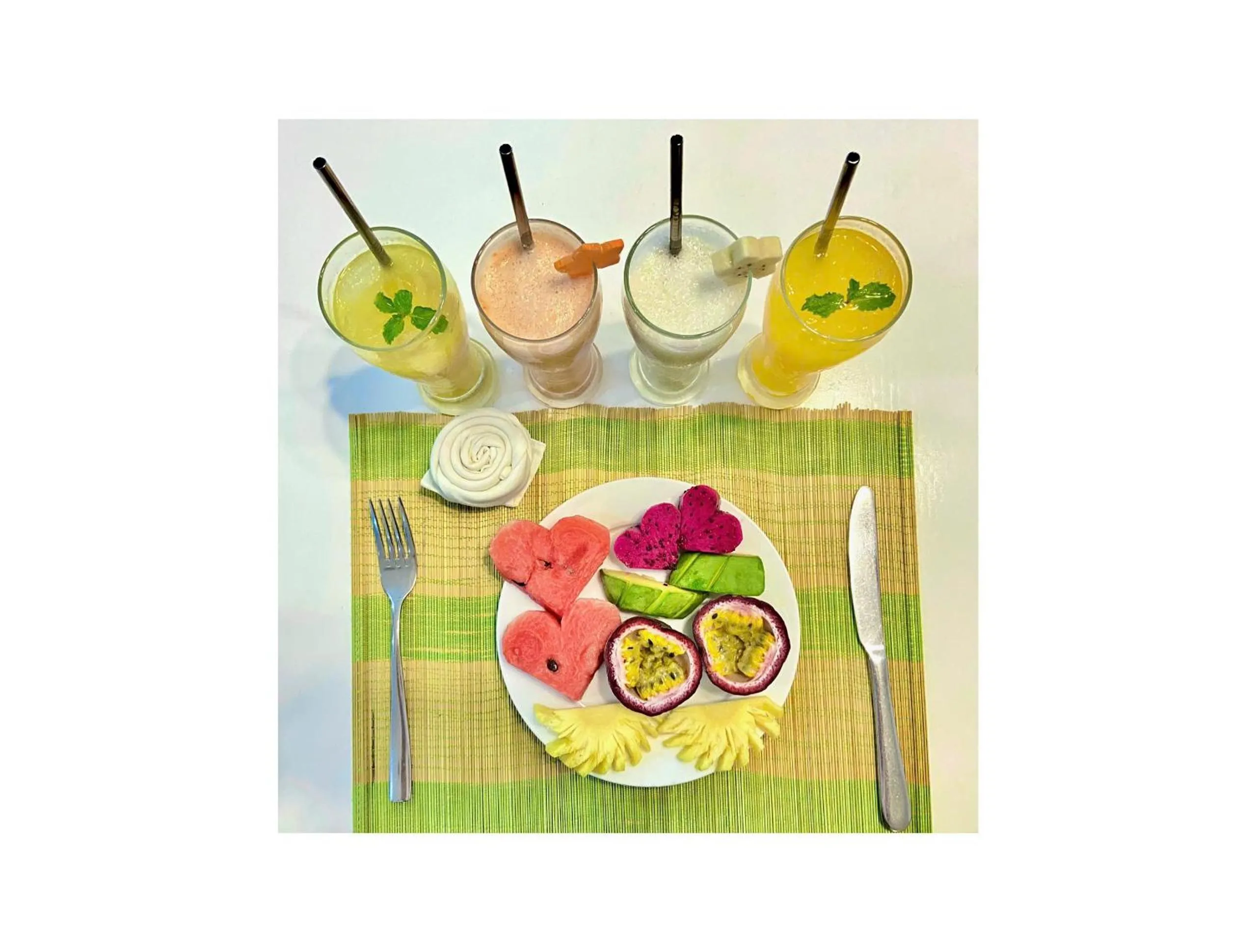 Food and drinks in Hotel La Perle