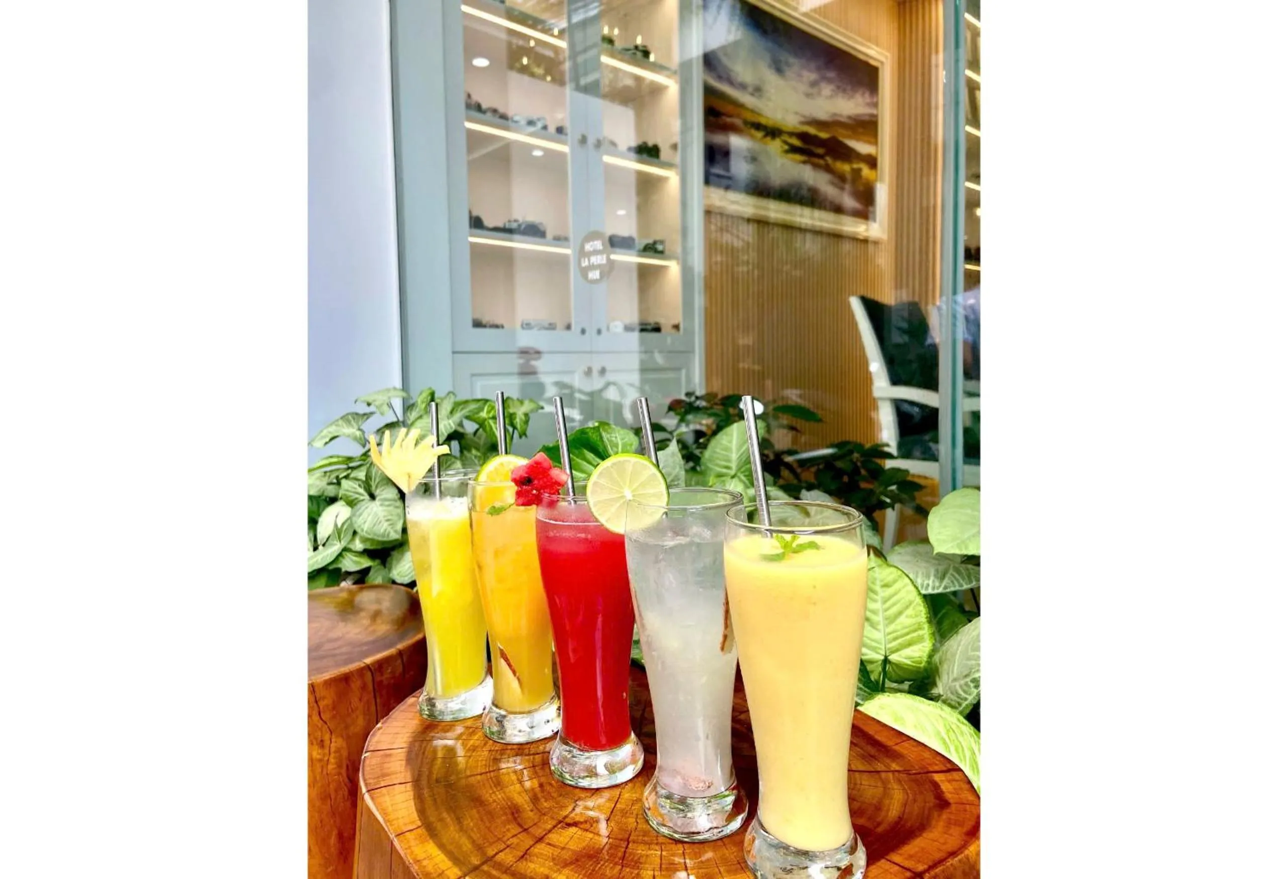 Food and drinks in Hotel La Perle