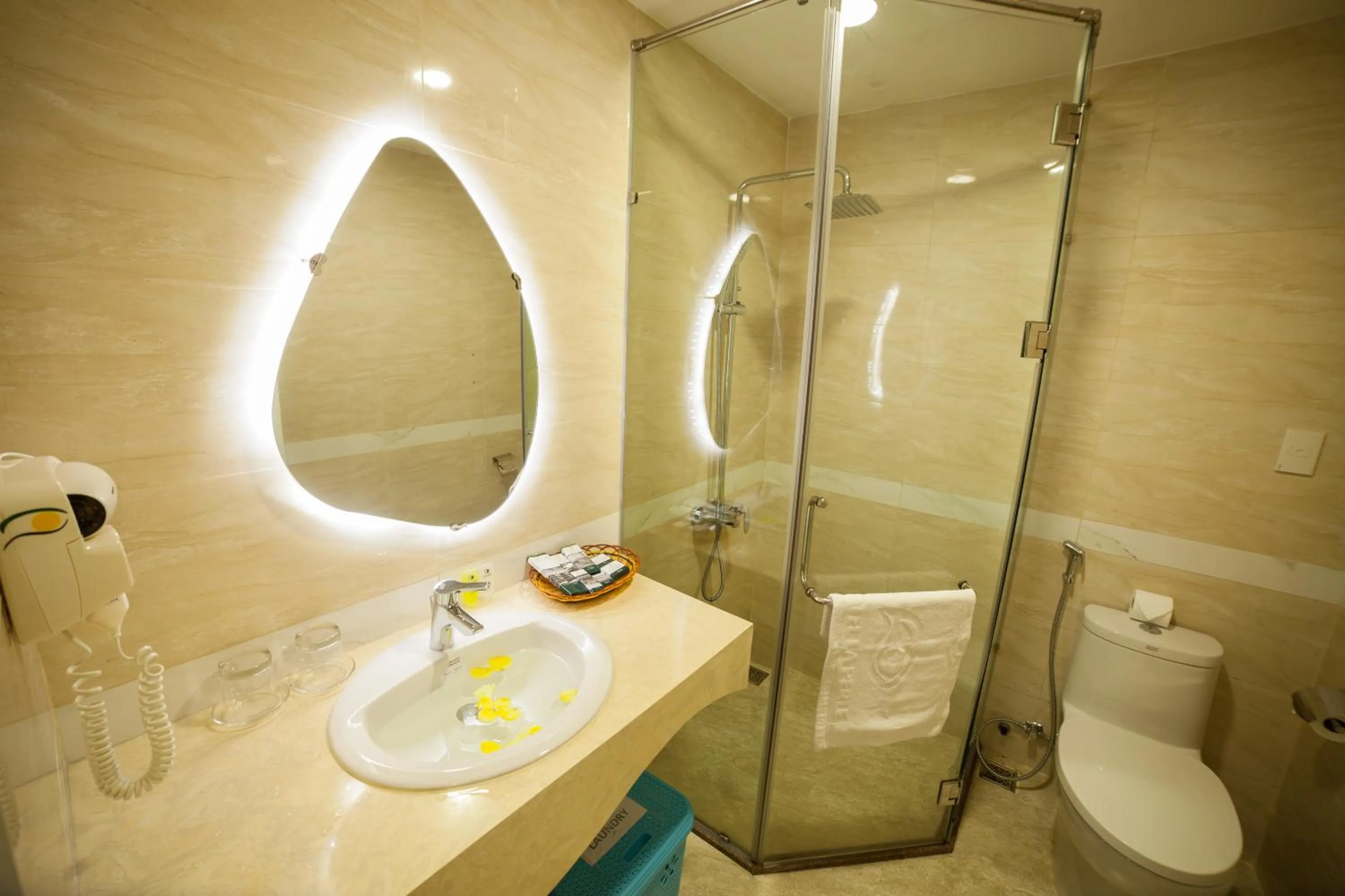 Shower in Hotel La Perle