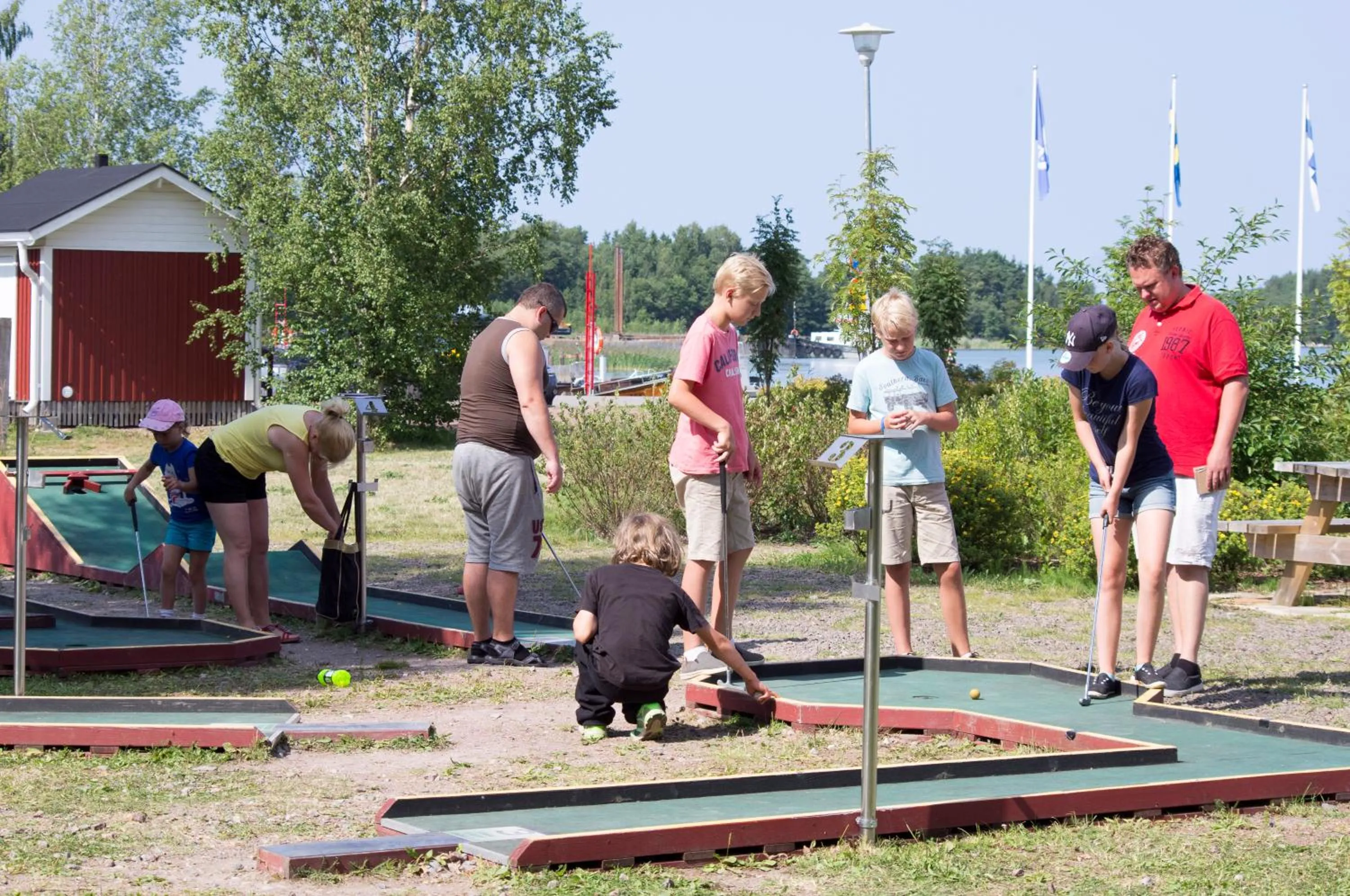 Minigolf in Villa Högbo