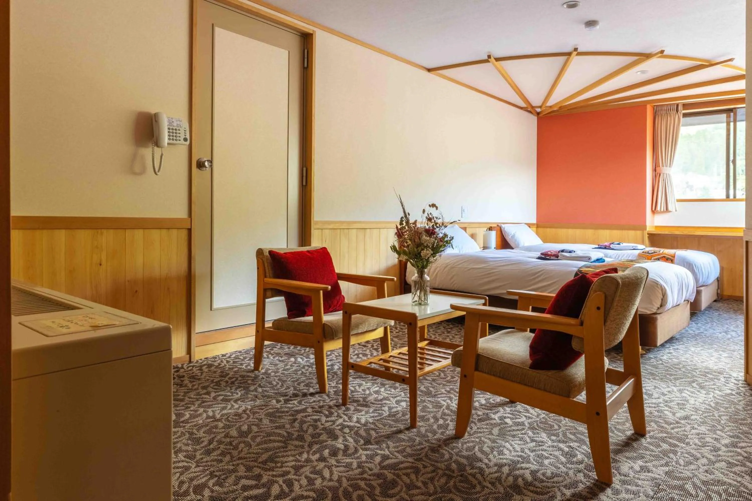 Bed in Nozawa View Hotel Shimataya