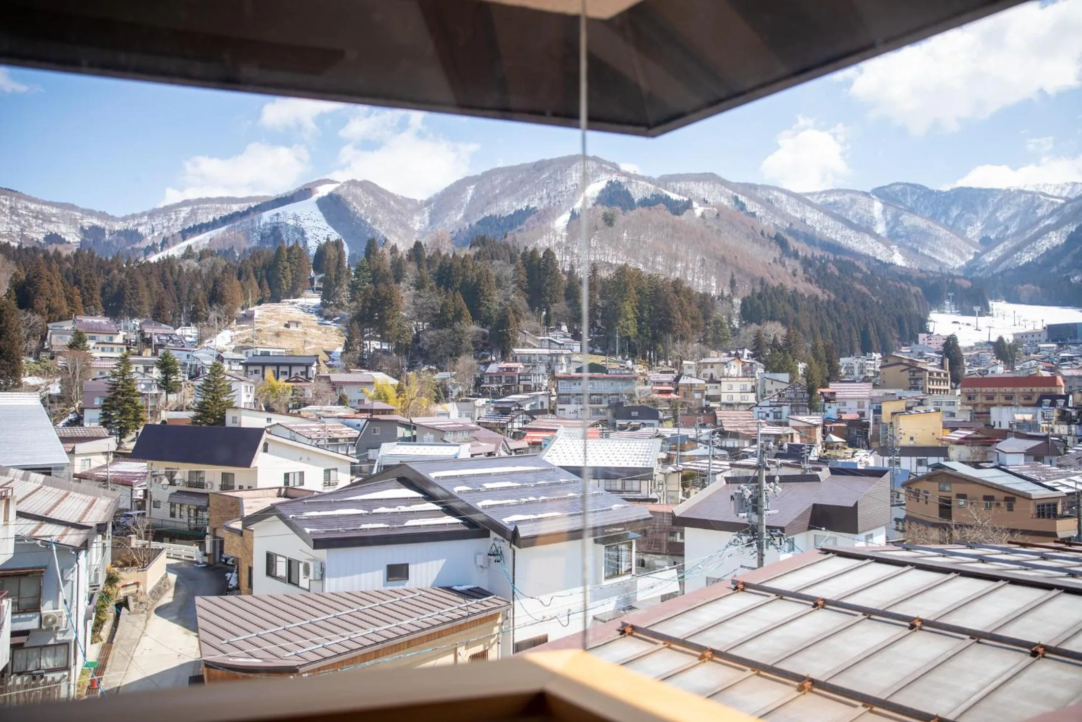 Mountain view in Nozawa View Hotel Shimataya