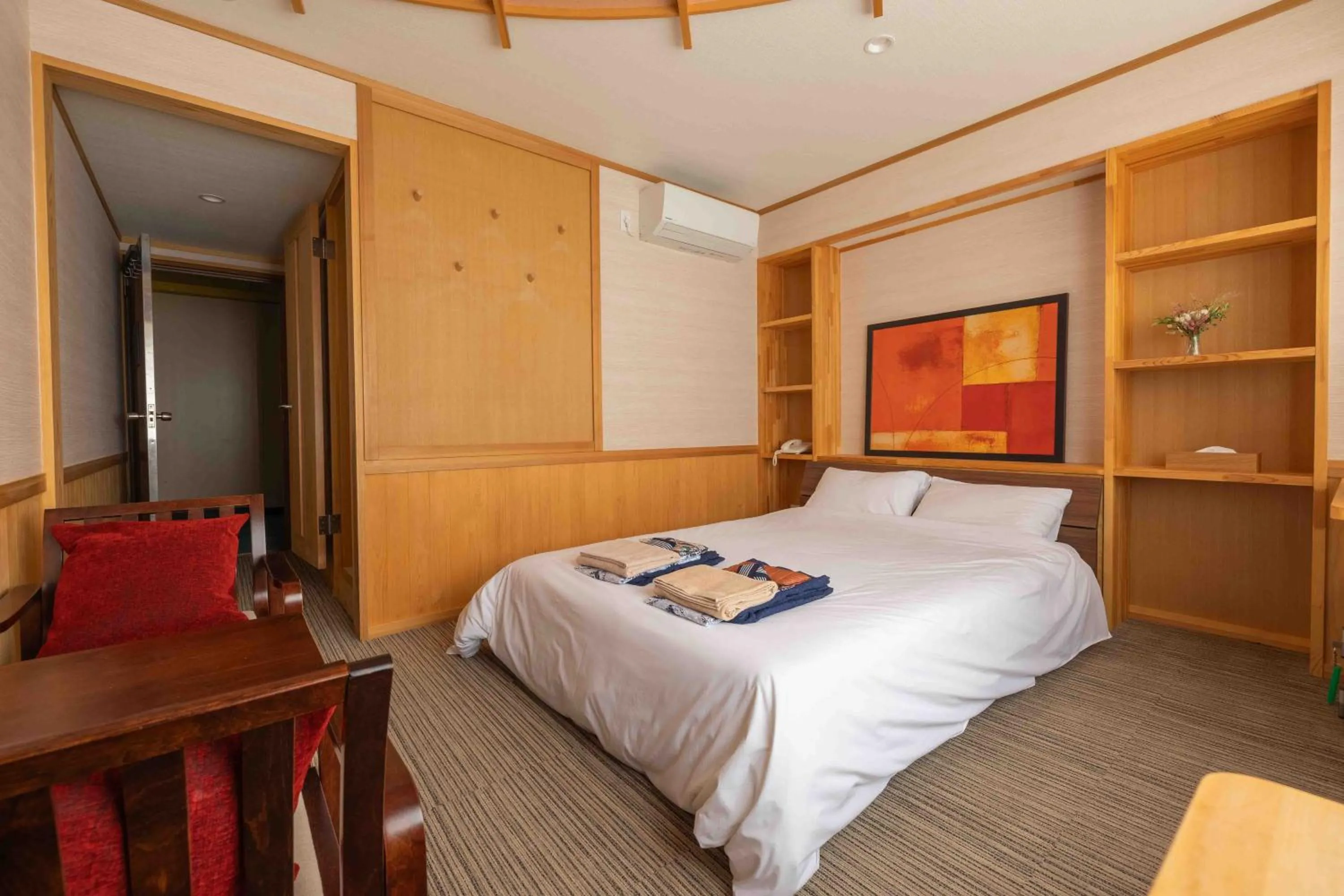 Bed in Nozawa View Hotel Shimataya