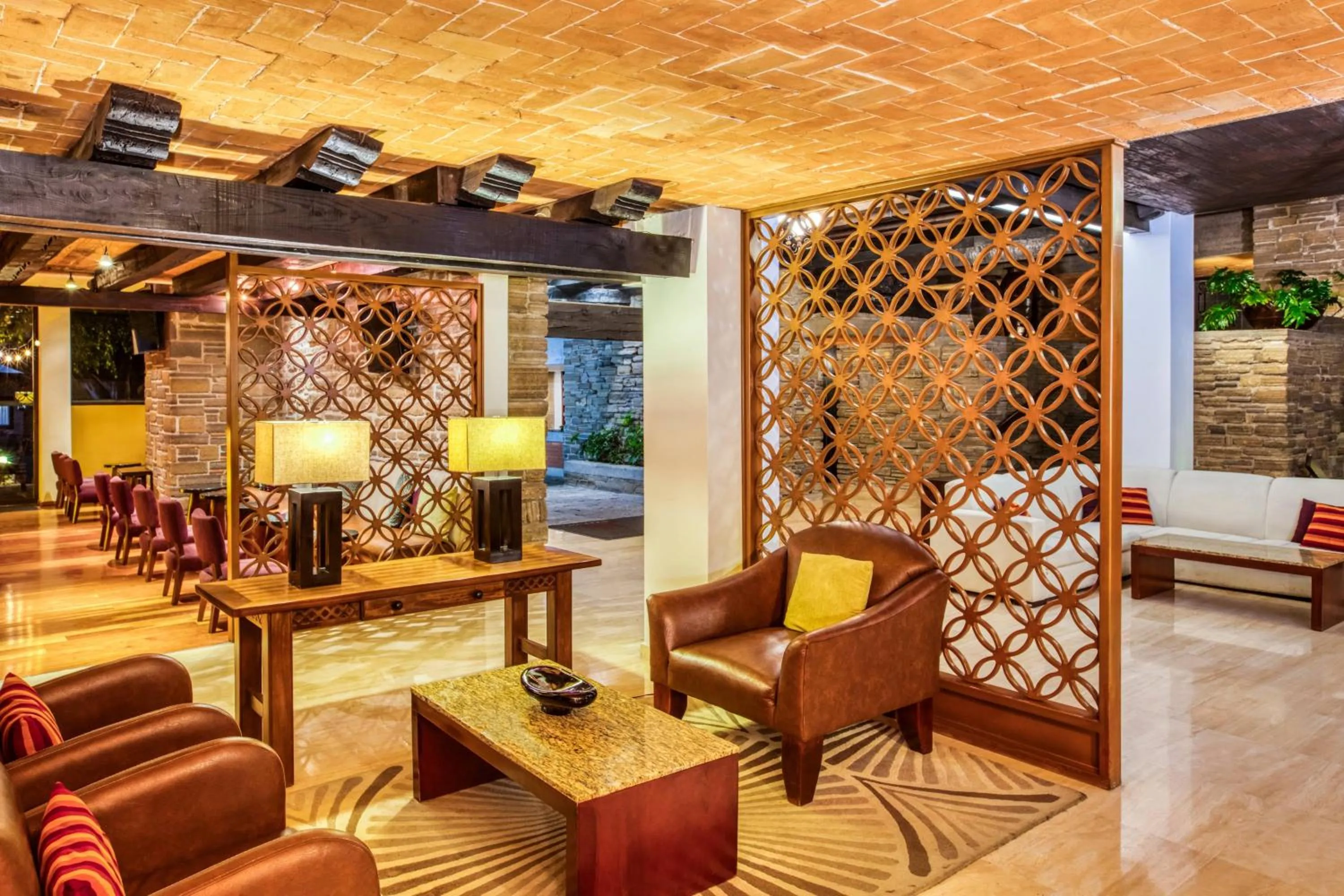 Lobby or reception in Marriott Puebla Hotel Meson del Angel