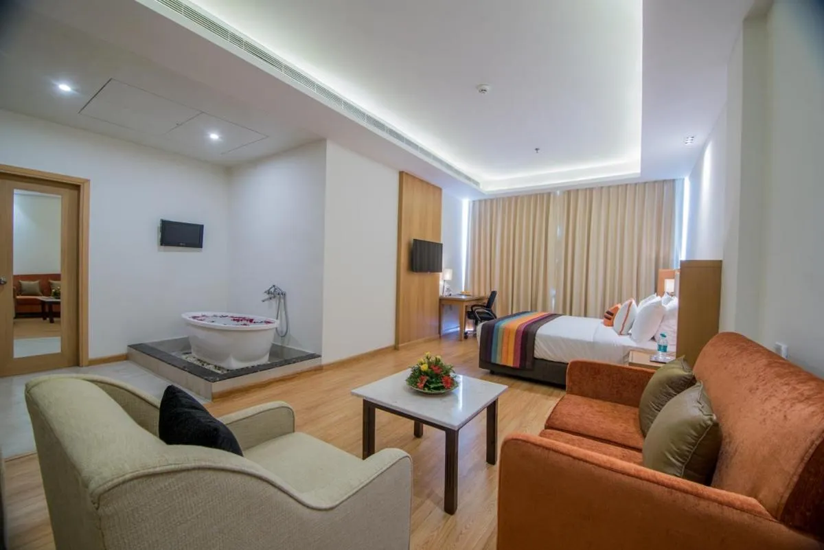 Photo of the whole room, Bed in The Imperial Poonam Hotel