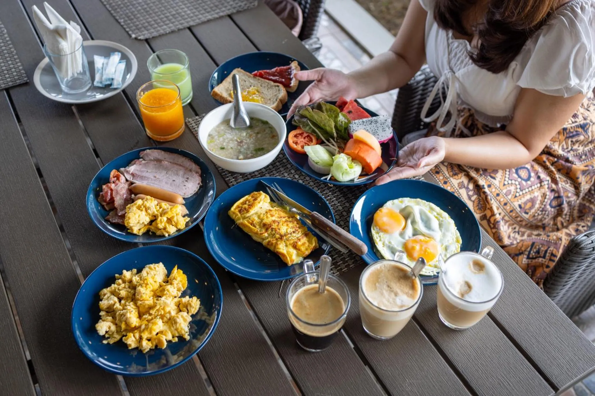 Breakfast in Khong Chiam Orchid Riverside Resort
