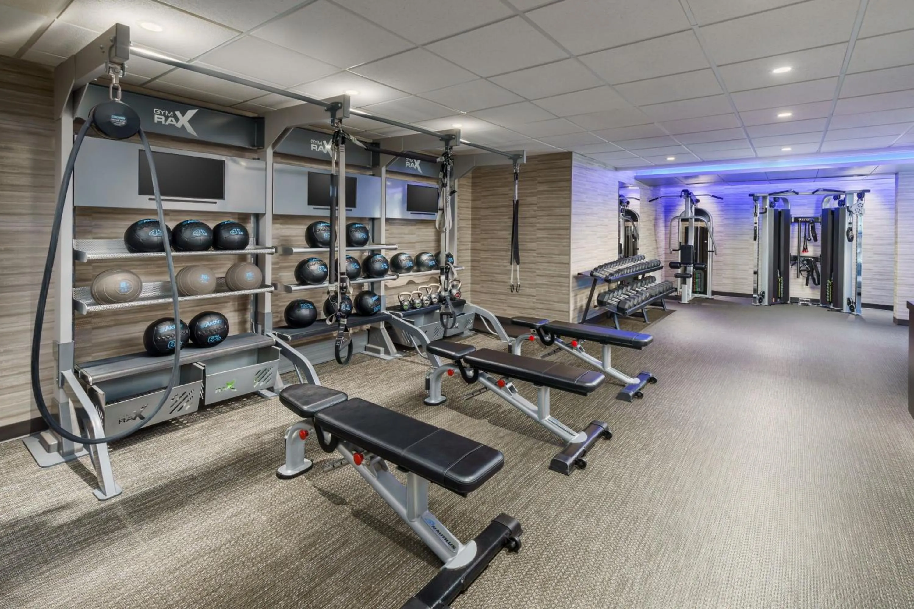Fitness centre/facilities in Courtyard by Marriott Roseville
