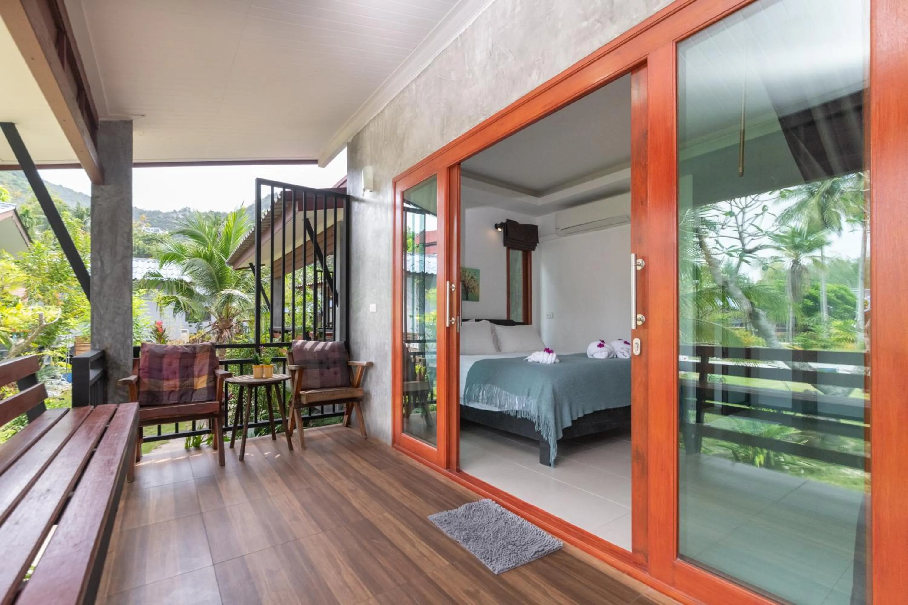 Bed in Ibiza Bungalows