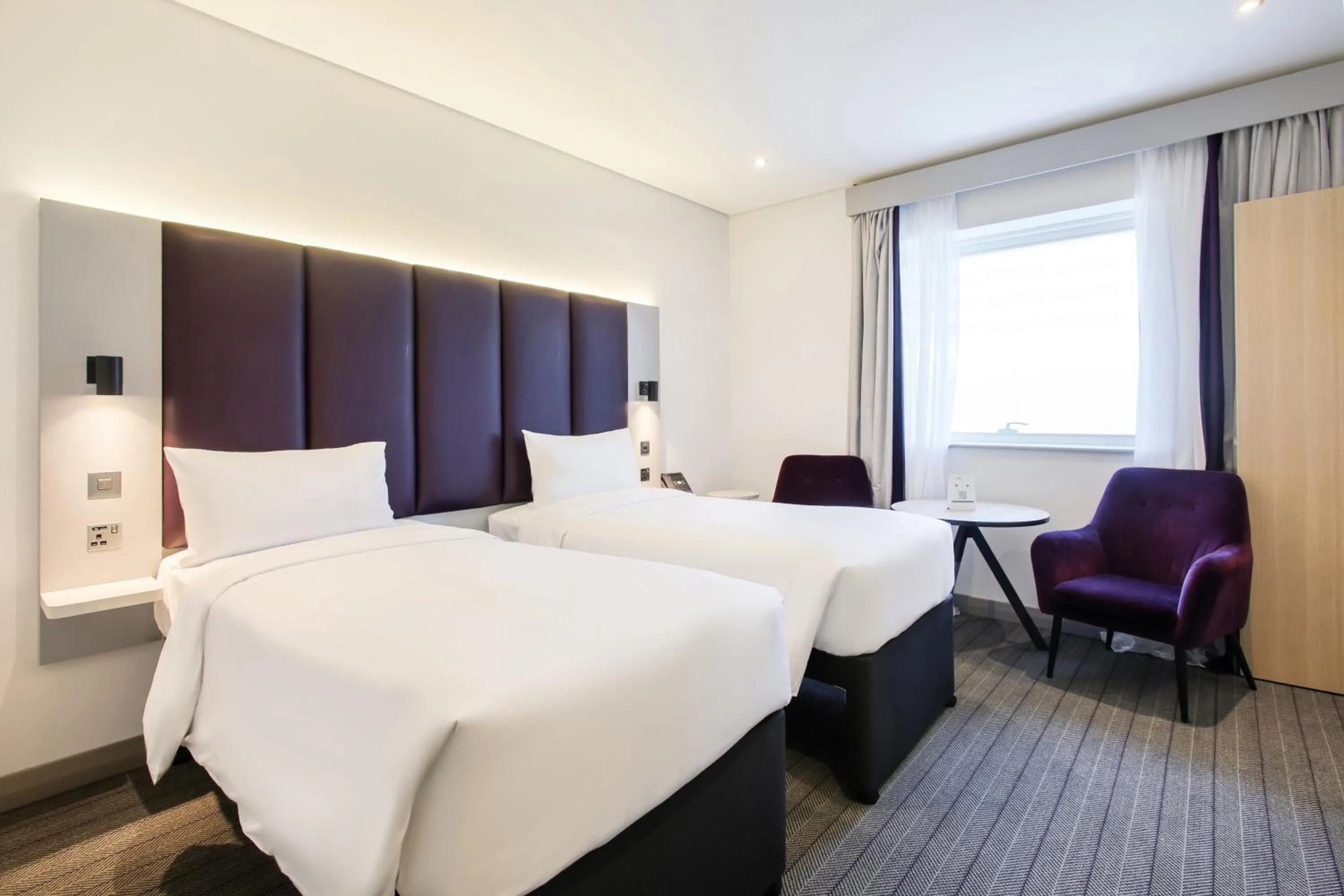 Bed in Premier Inn Dubai International Airport - An Emirates Group Company