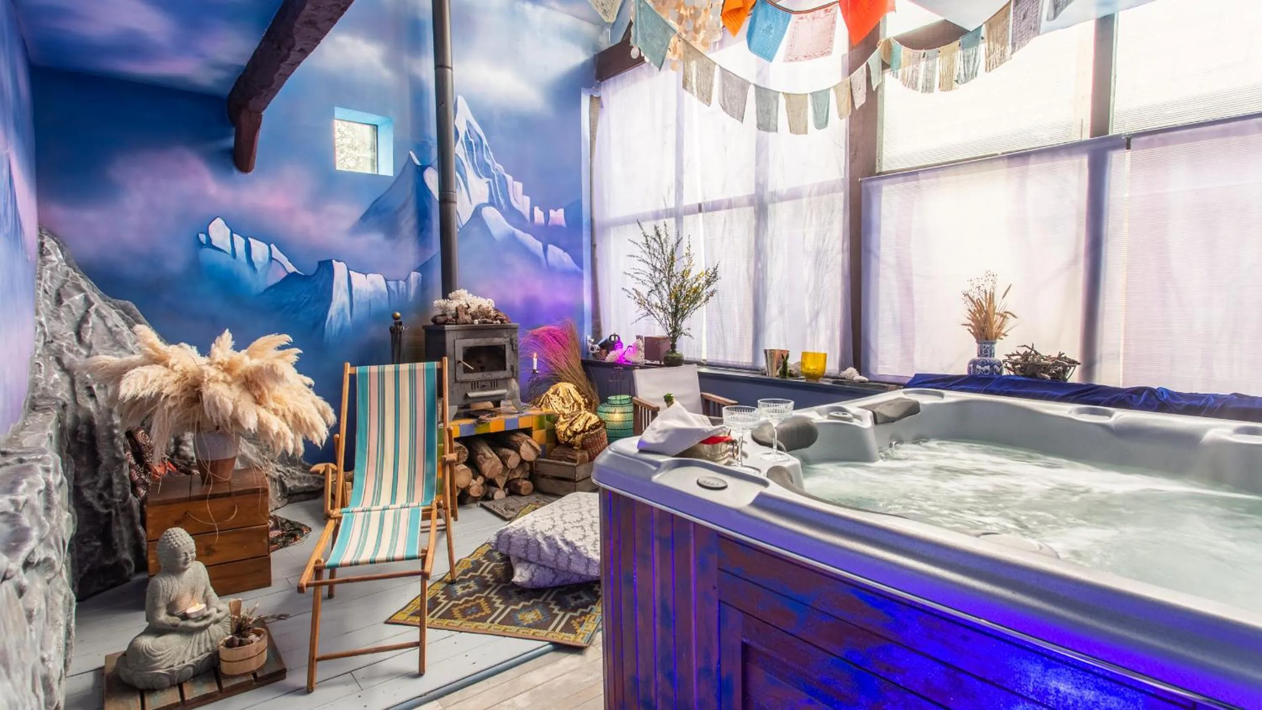 Hot Tub in Au2 Maison d'Hôtes - Guest House Au2