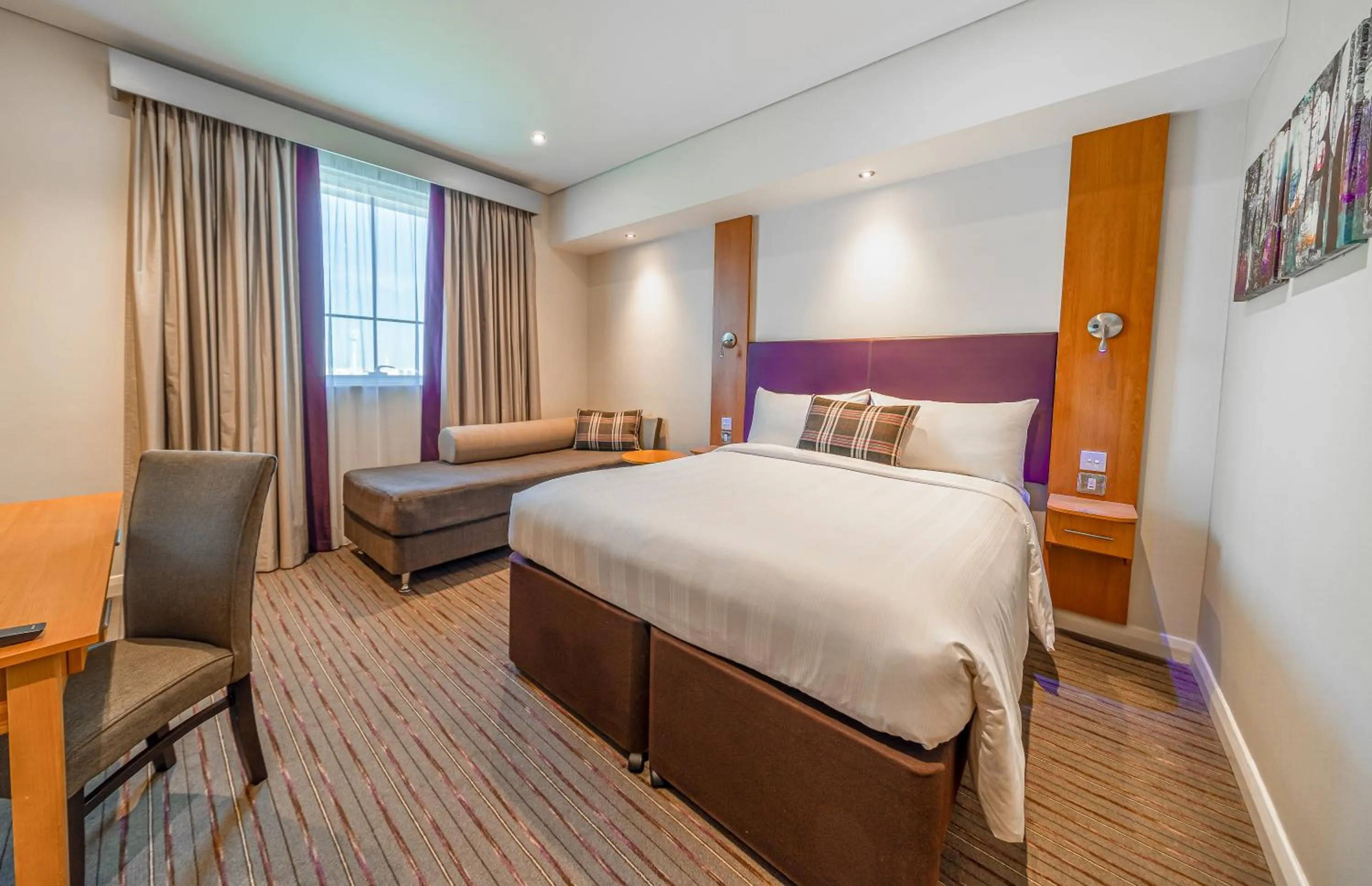 Bedroom, Bed in Premier Inn Dubai Silicon Oasis - An Emirates Group Company