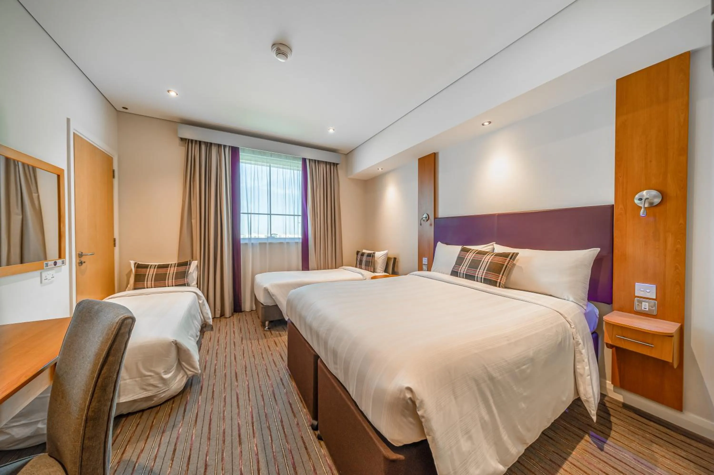 Bedroom, Bed in Premier Inn Dubai Silicon Oasis - An Emirates Group Company