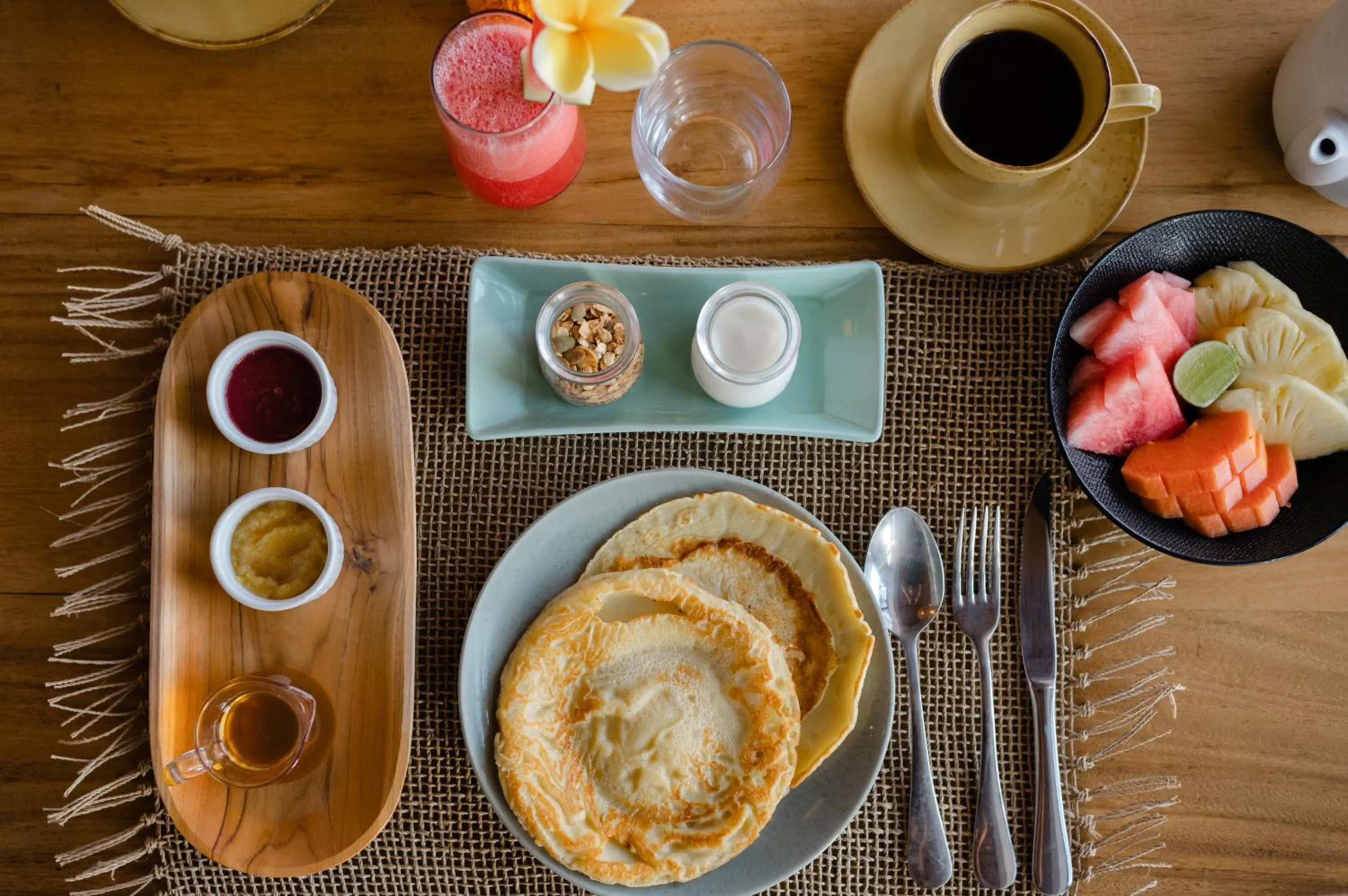 Continental breakfast in The Bed by The Sea