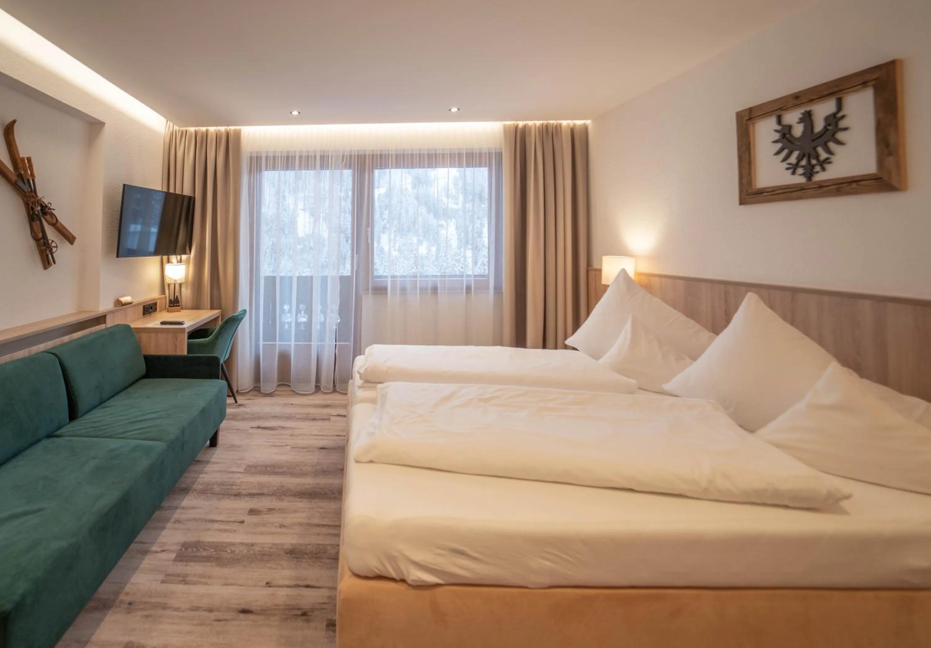 Bed in Hotel Karl Schranz