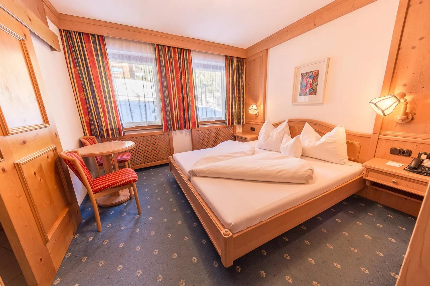 Bed in Hotel Karl Schranz