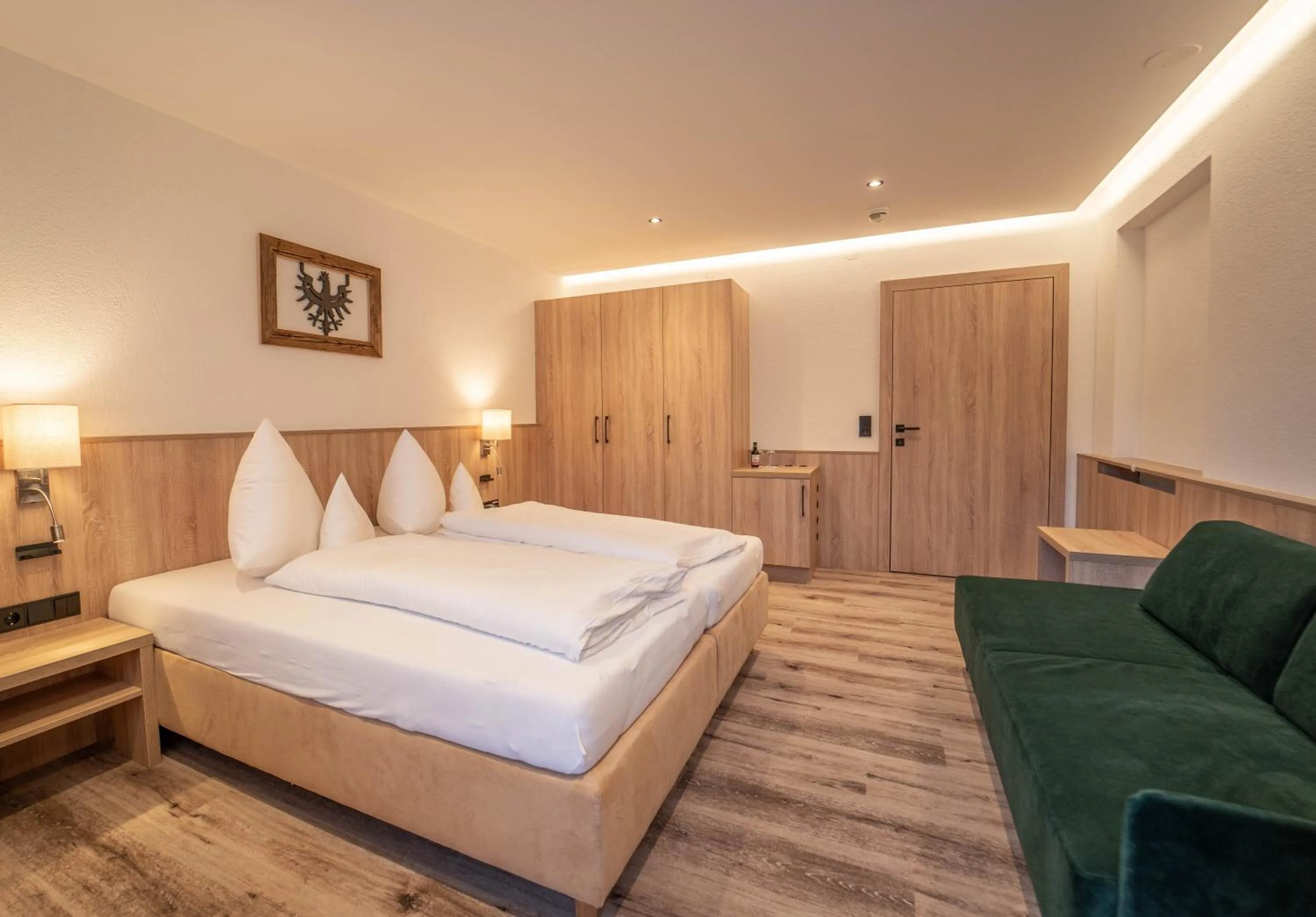 Bed in Hotel Karl Schranz