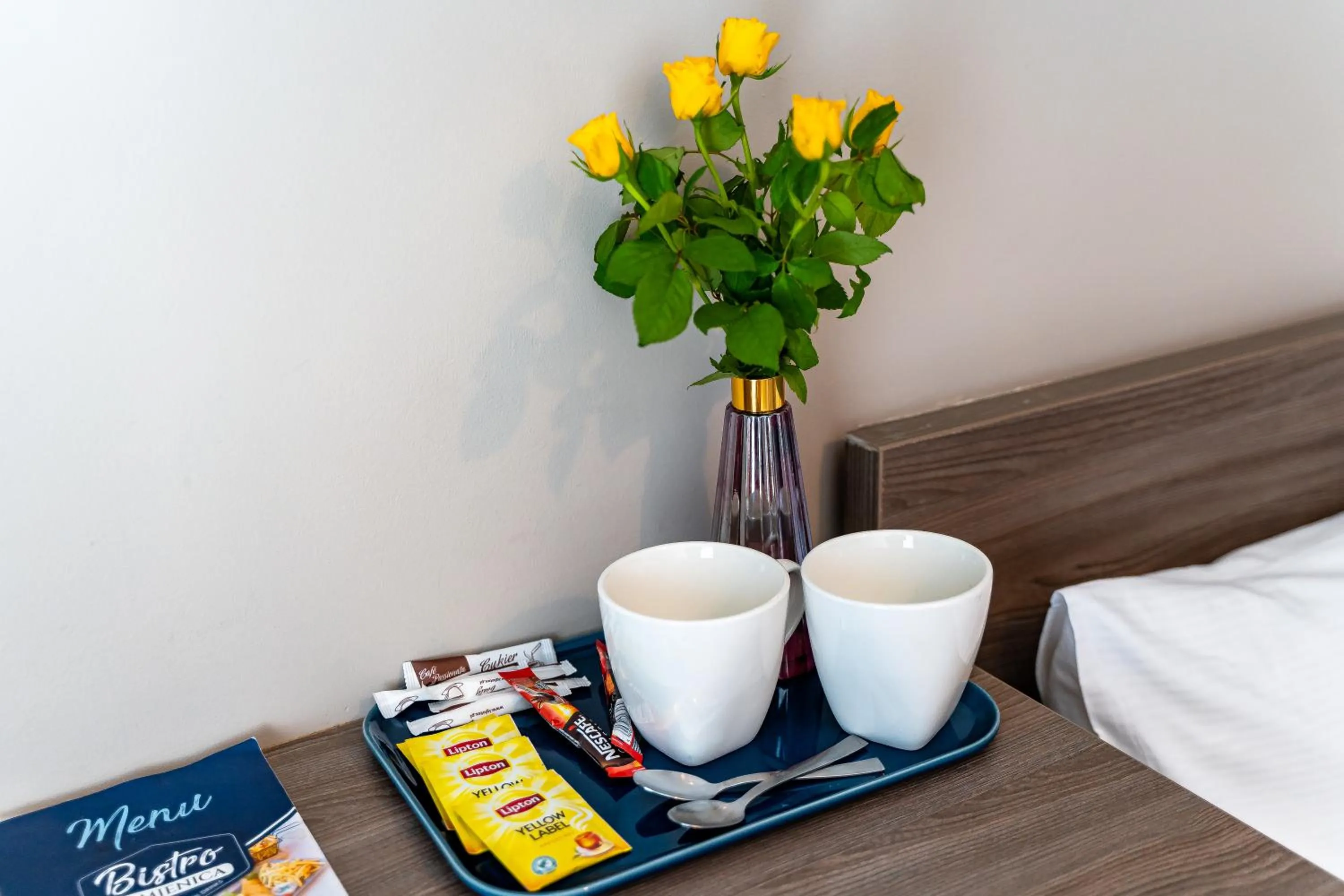 Coffee/tea facilities, Bed in Kamienica Mielno