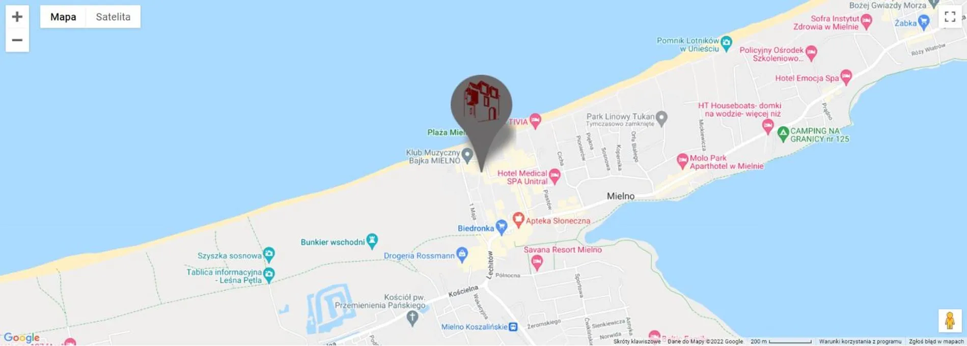 Bird's eye view in Kamienica Mielno