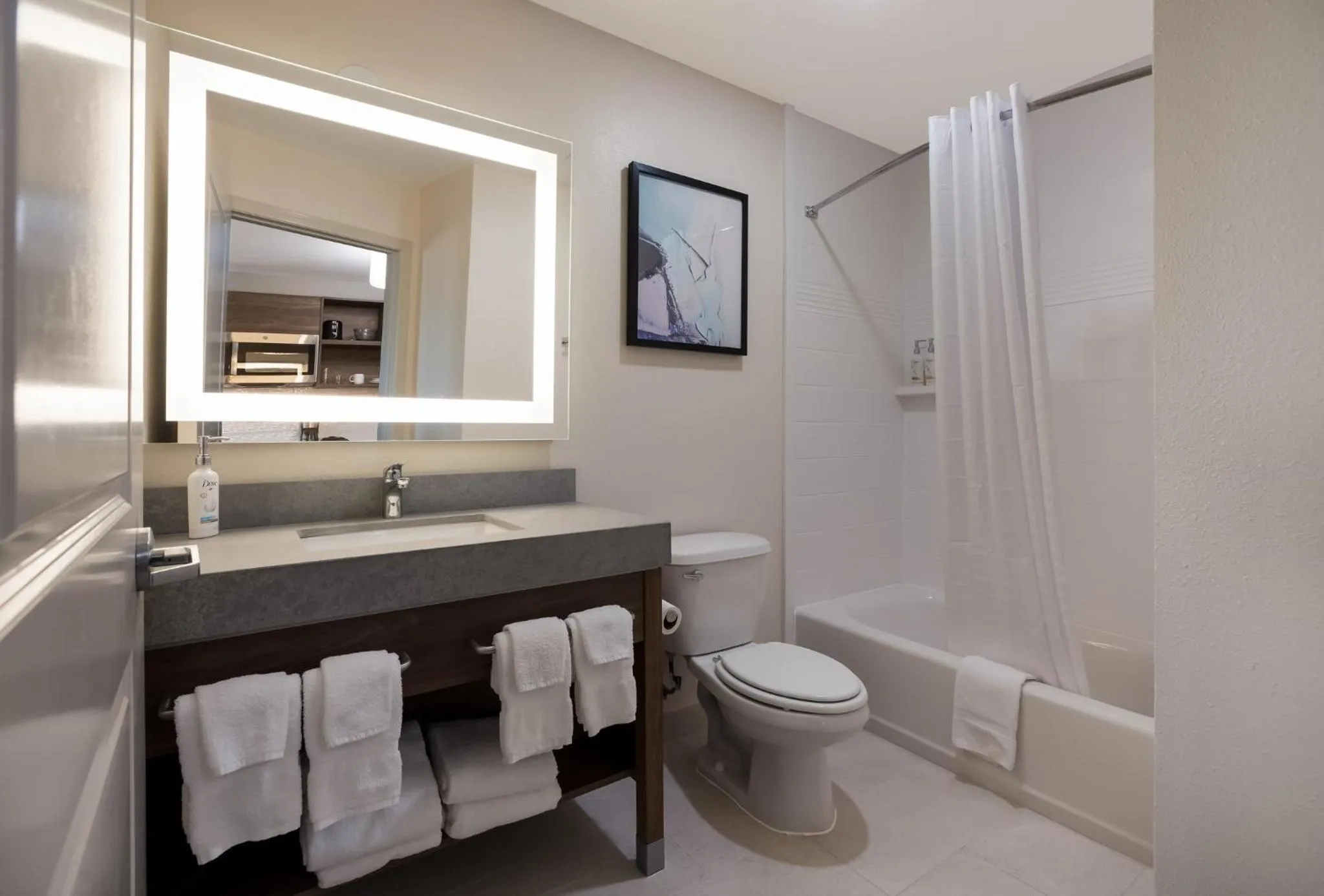 Bathroom in Candlewood Suites Lafayette - River Ranch by IHG