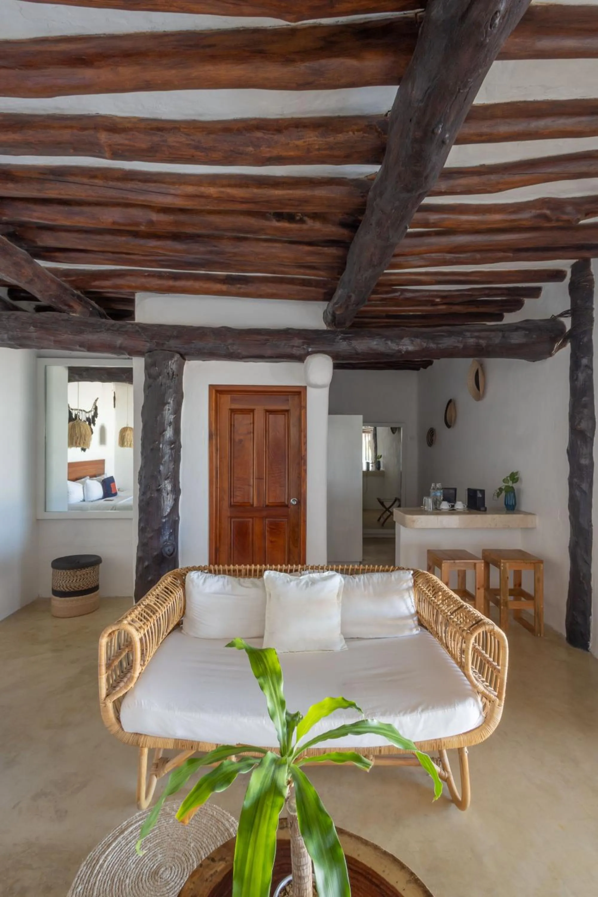 Living room in Hotel Las Nubes Holbox