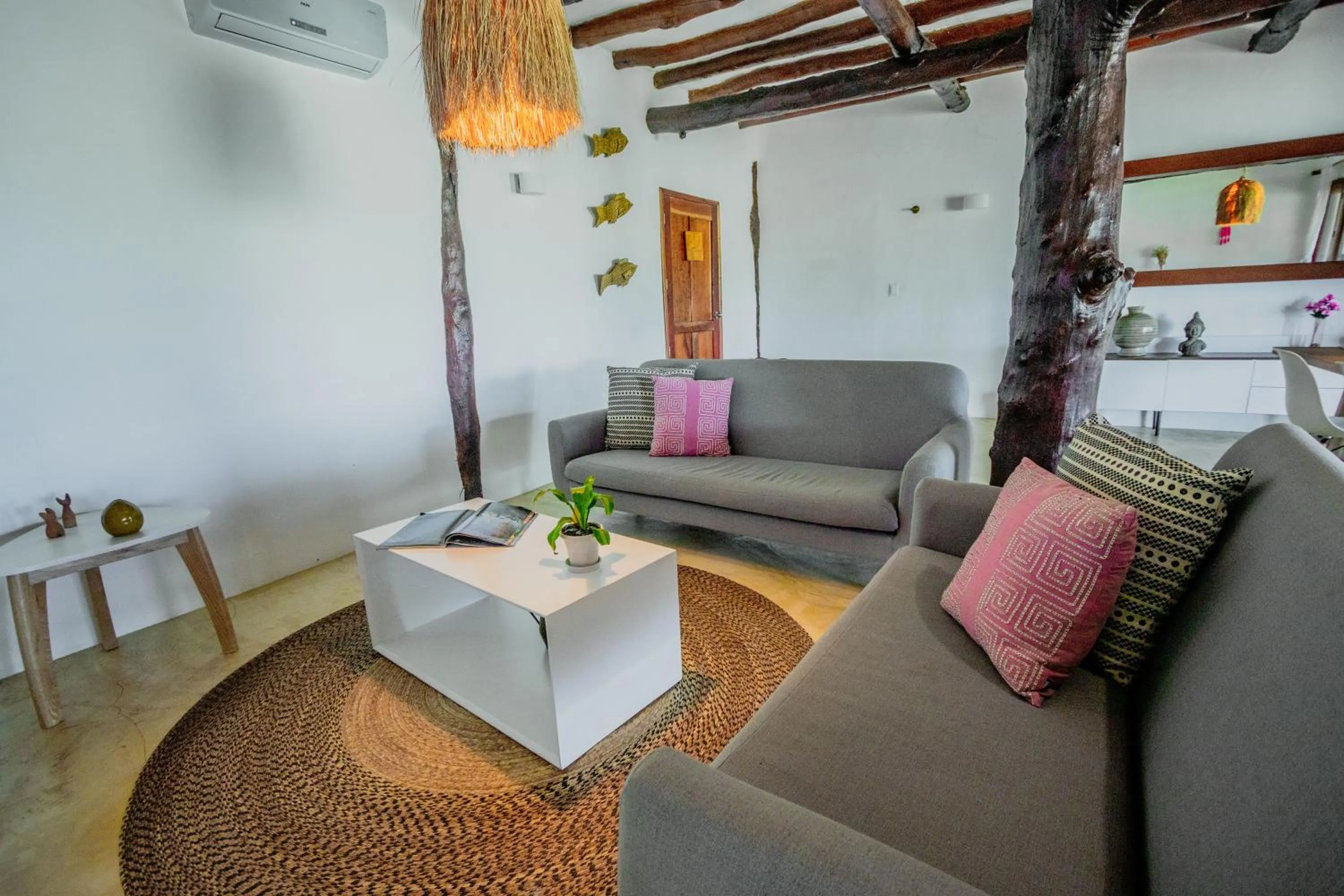 Living room in Hotel Las Nubes Holbox