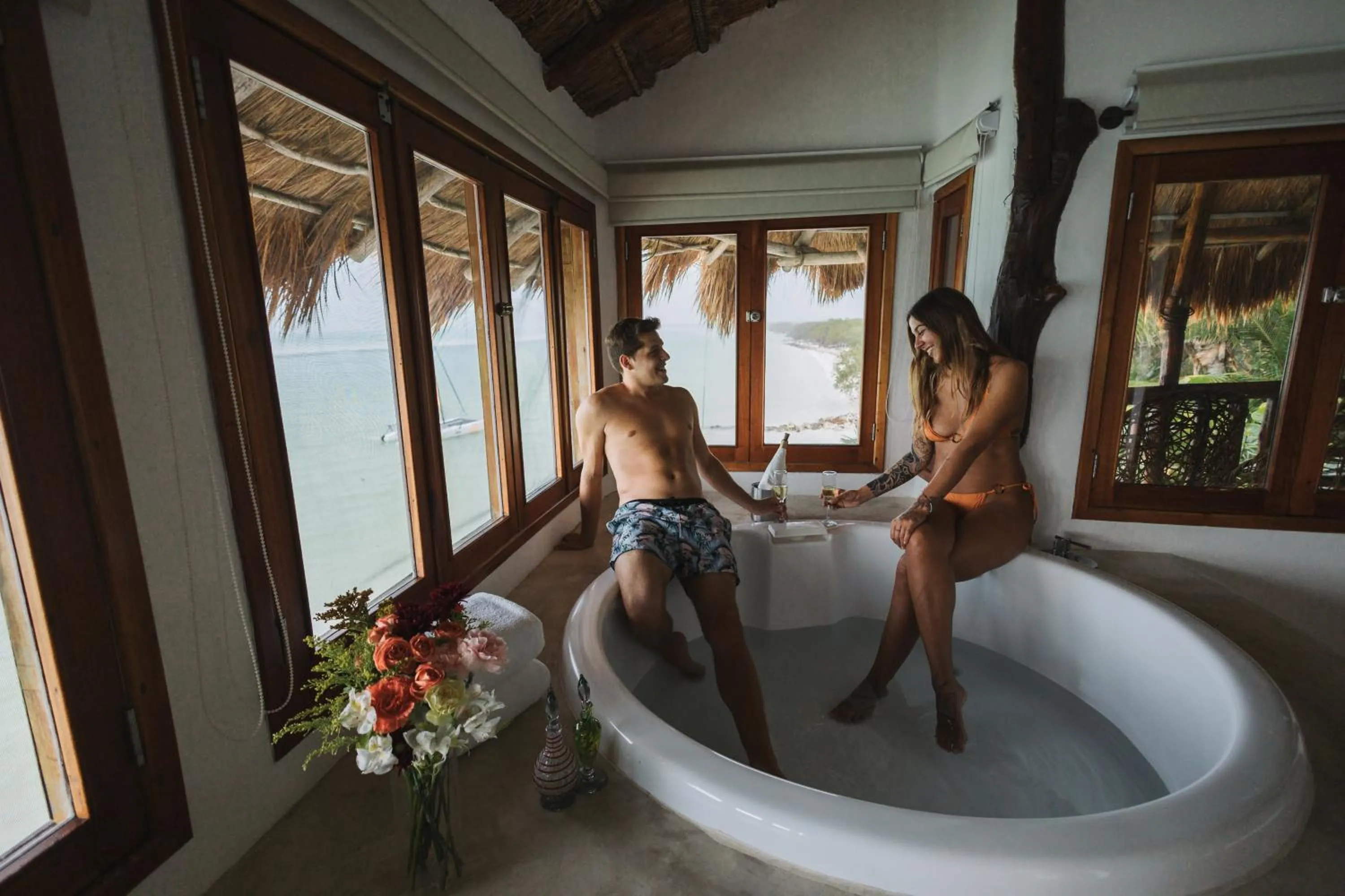 People in Hotel Las Nubes Holbox