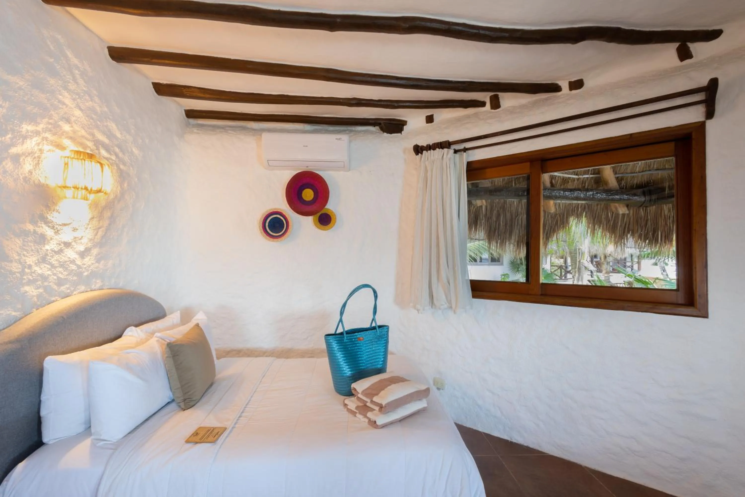 Bed in Hotel Las Nubes Holbox