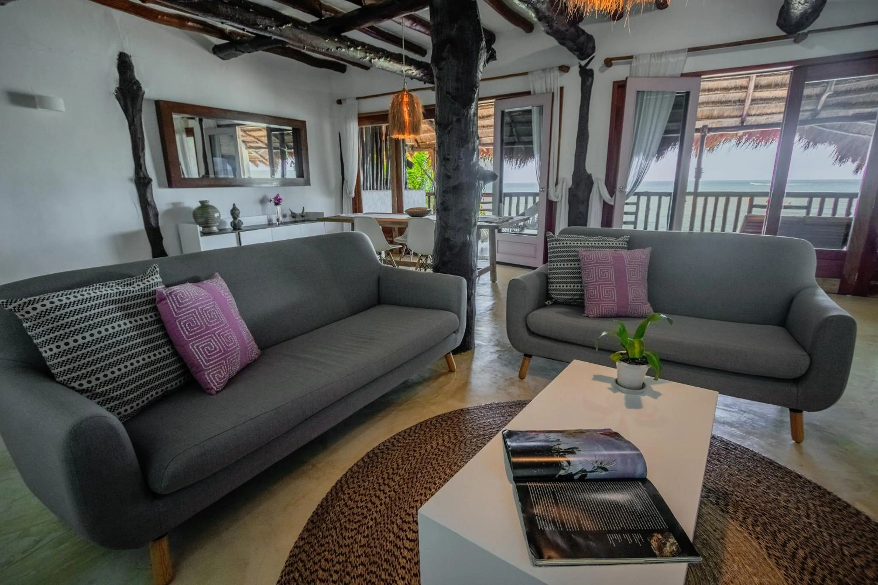Living room in Hotel Las Nubes Holbox