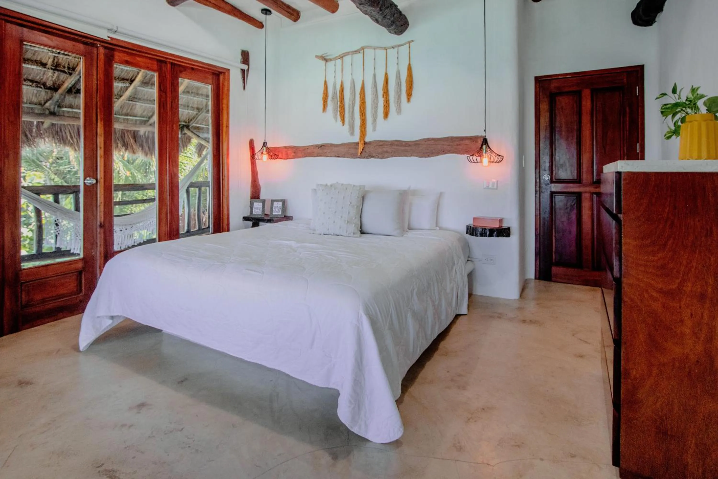 Bedroom, Bed in Hotel Las Nubes Holbox