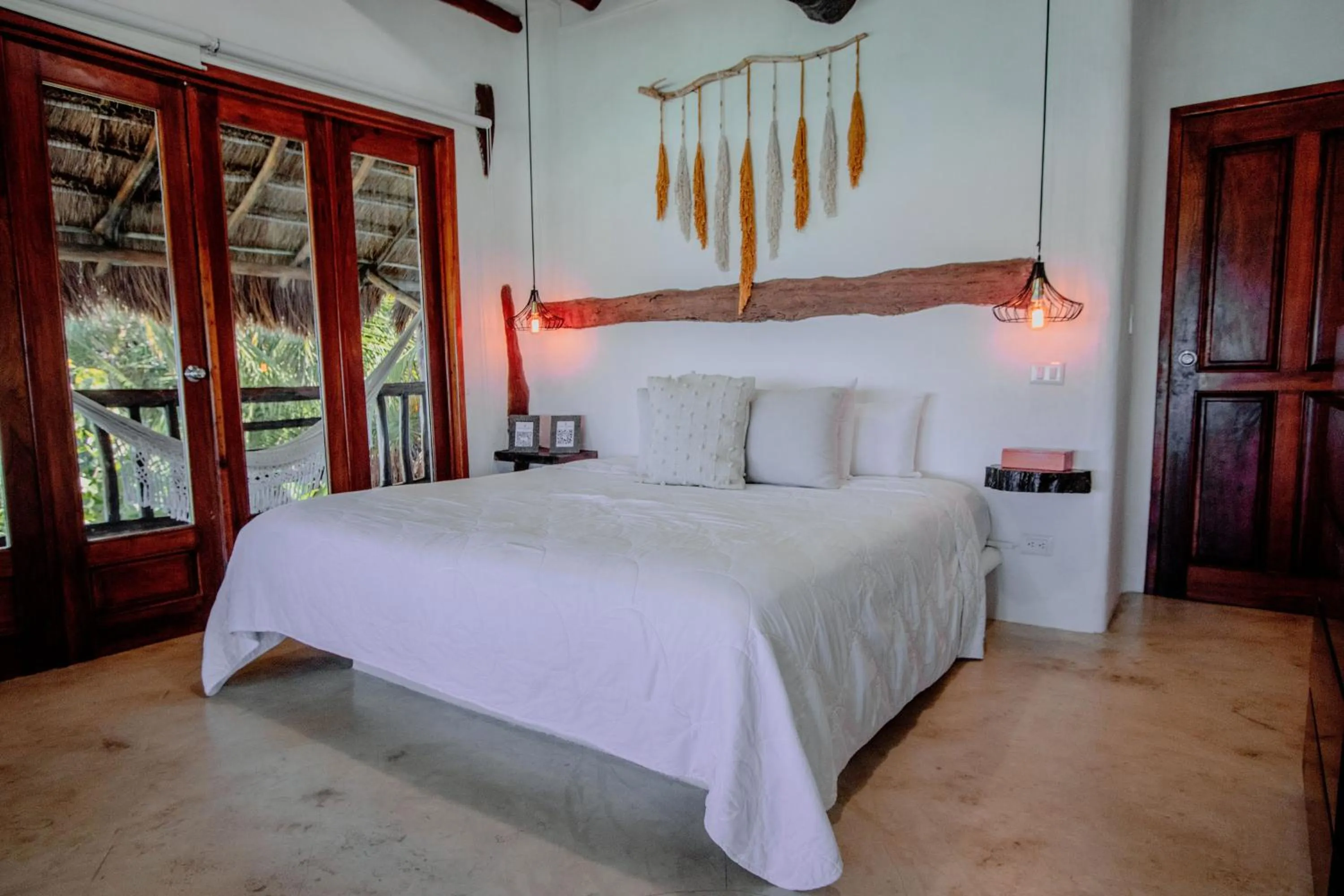 Bed in Hotel Las Nubes Holbox
