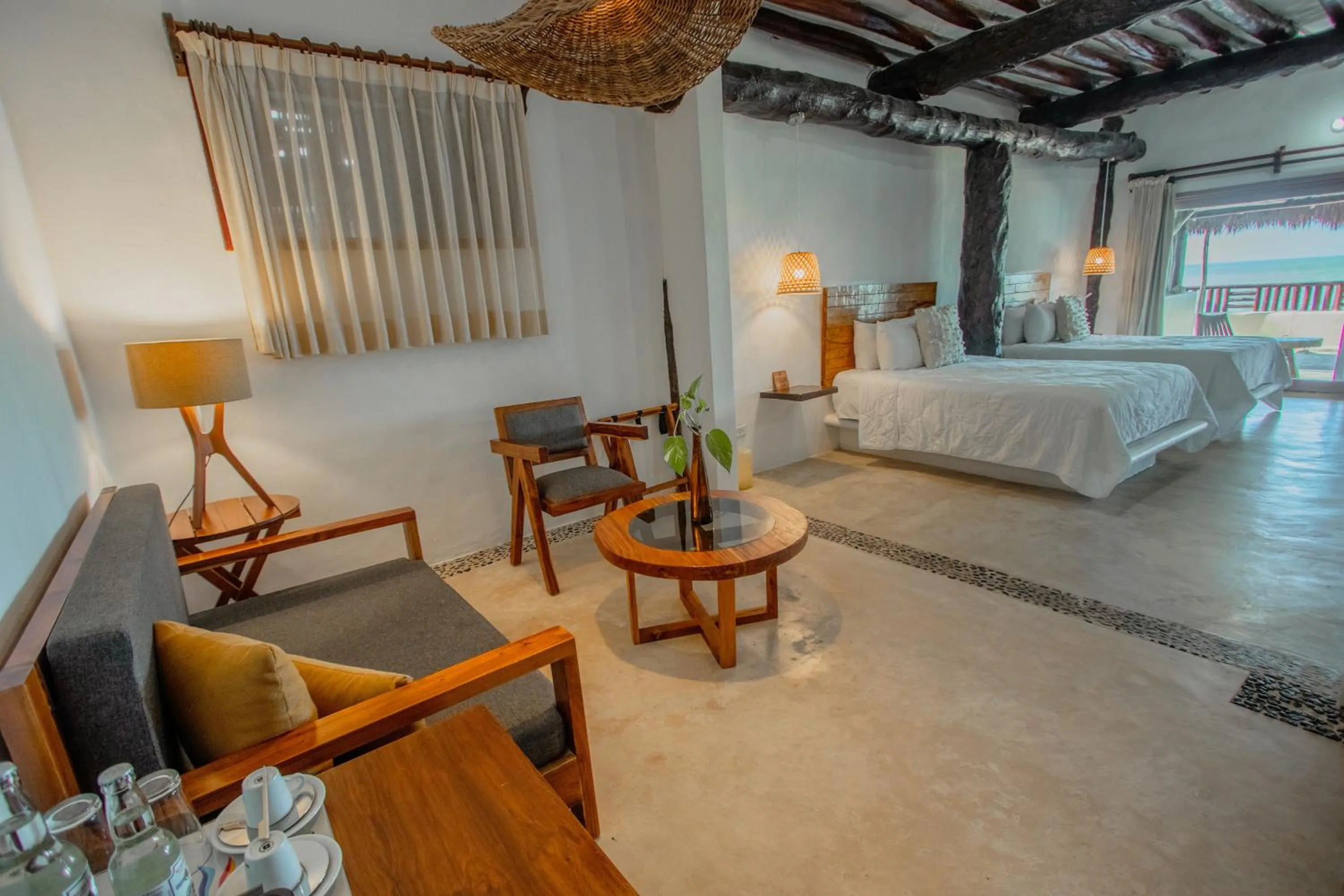 Photo of the whole room, Bed in Hotel Las Nubes Holbox