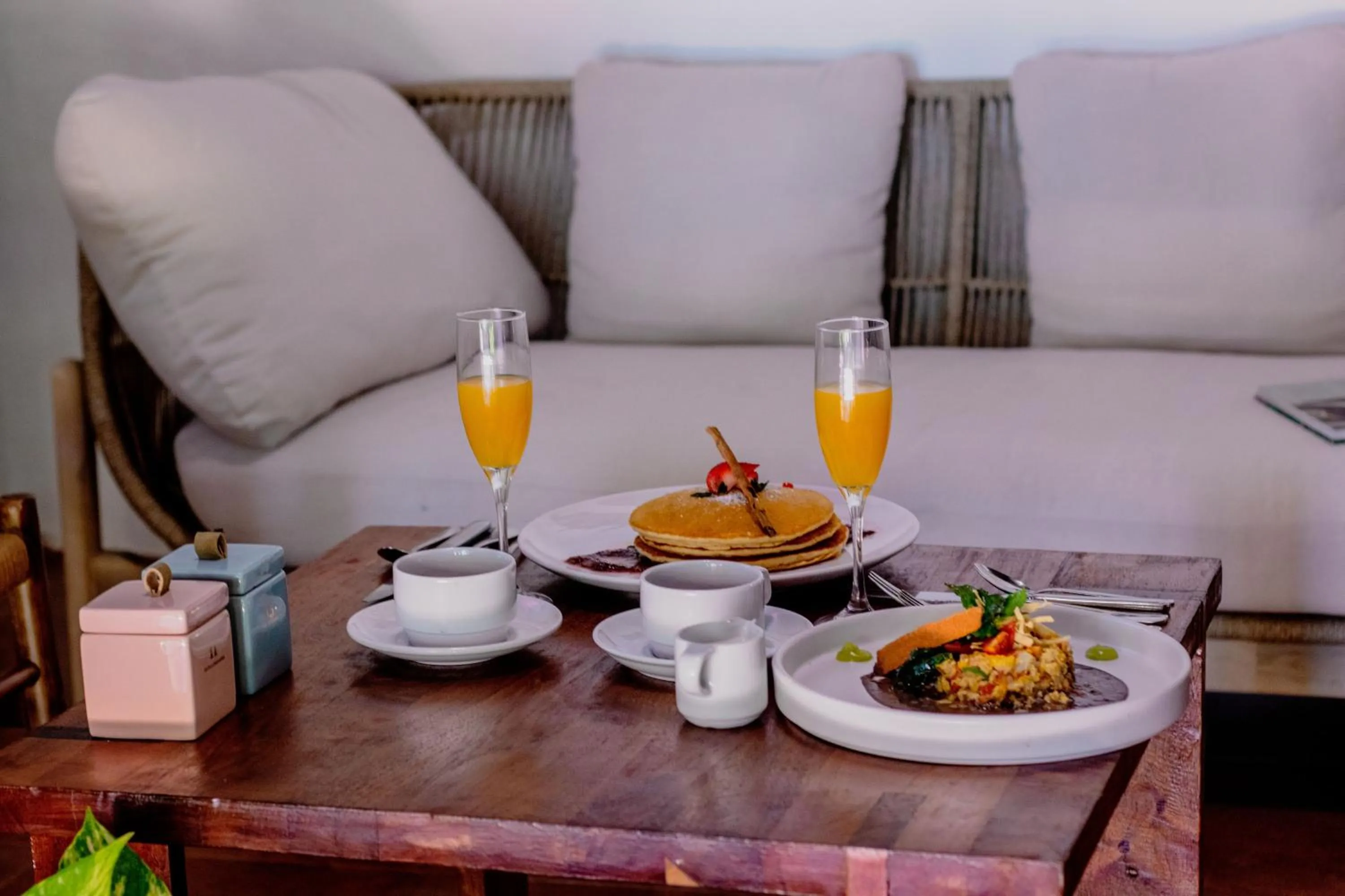 Living room in Hotel Las Nubes Holbox