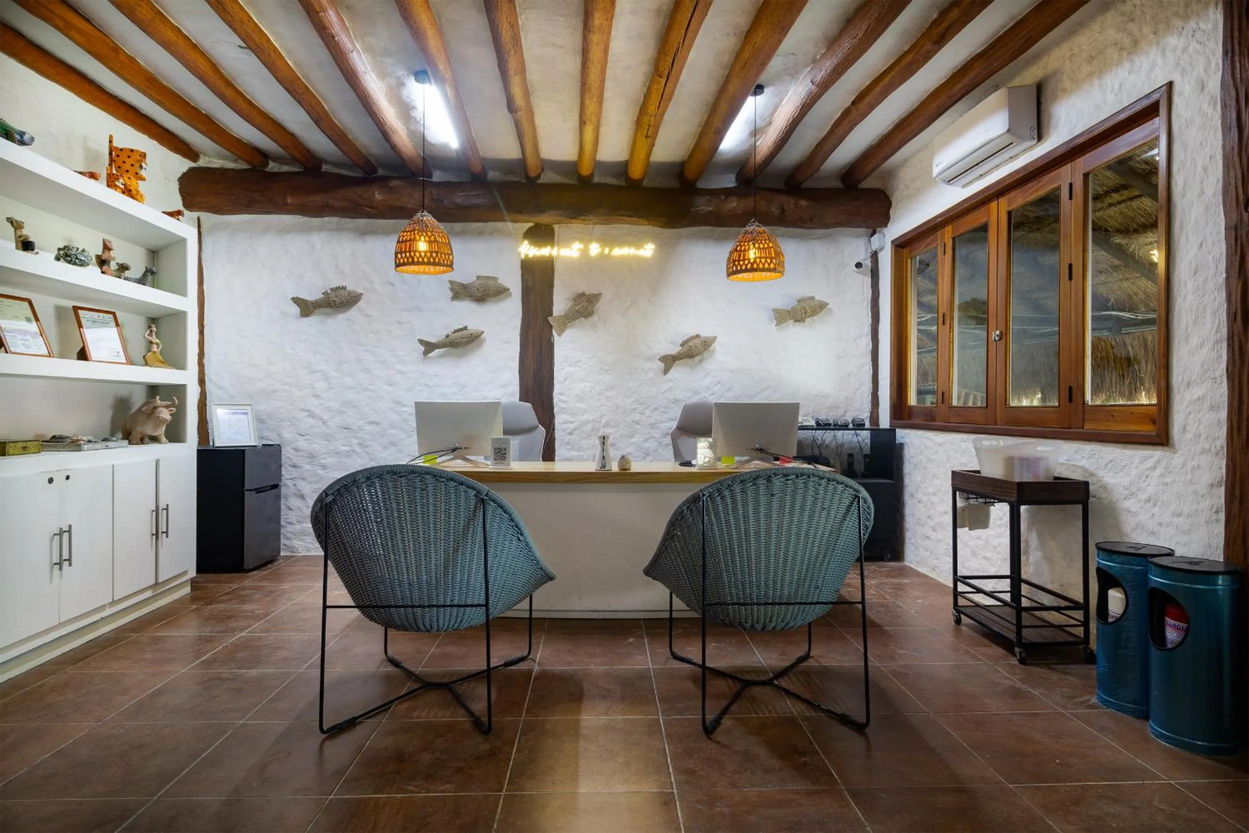 Lobby or reception in Hotel Las Nubes Holbox