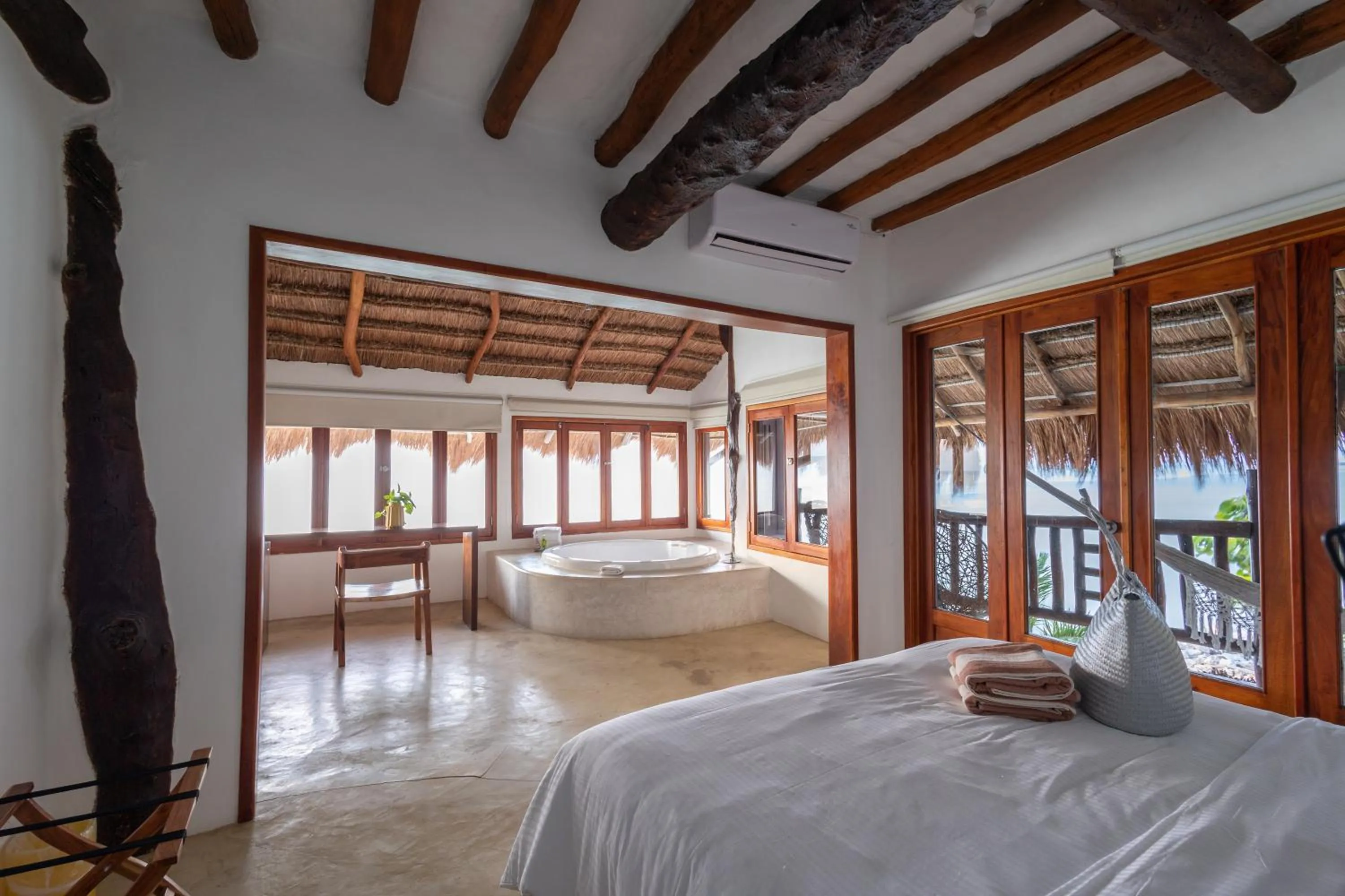 Bedroom, Bed in Hotel Las Nubes Holbox