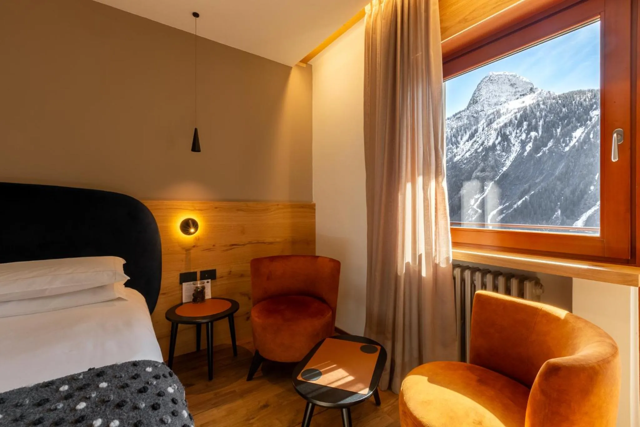 Bed in Hotel Vallée Blanche Courmayeur