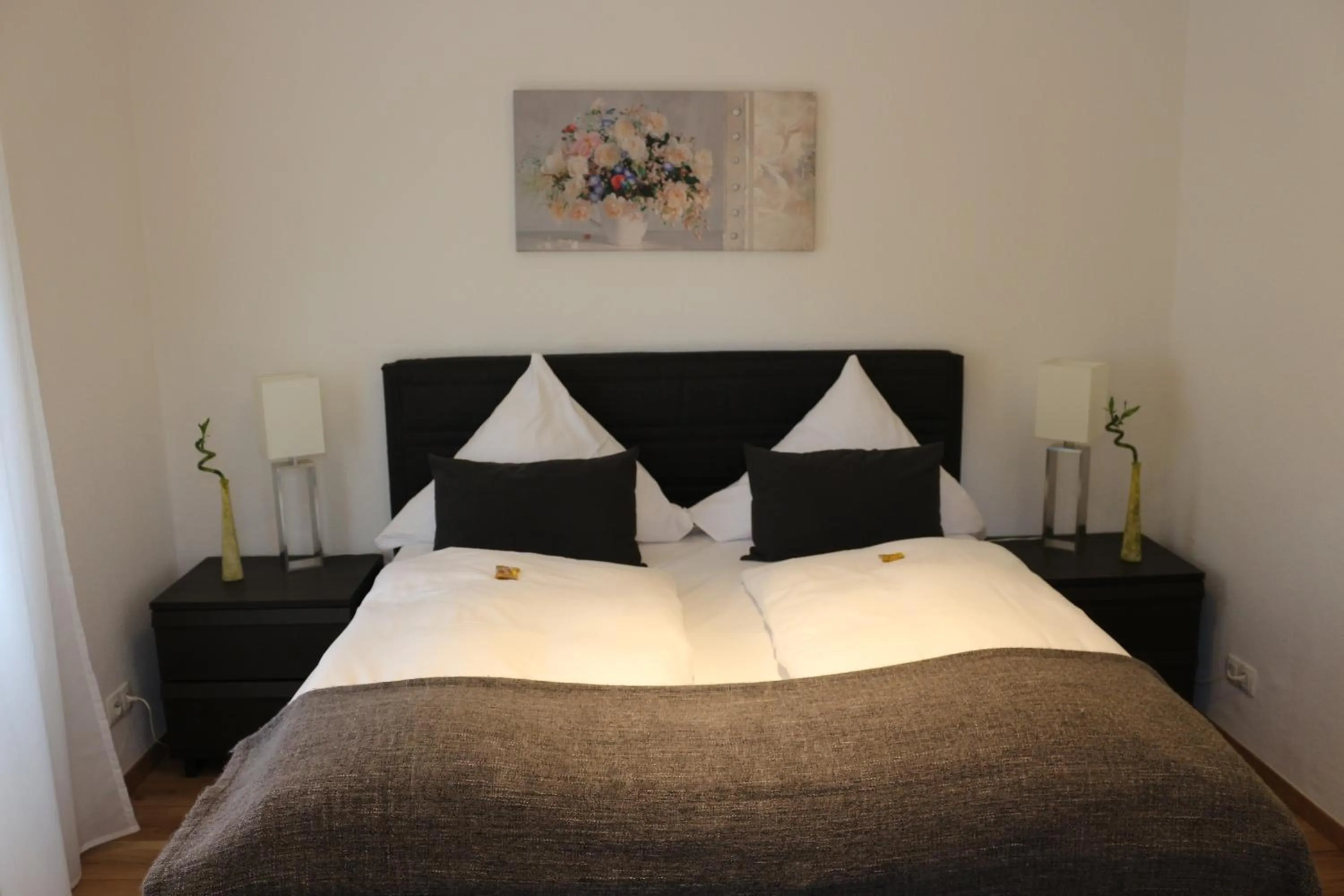 Bed in Apart Hotel Paradies