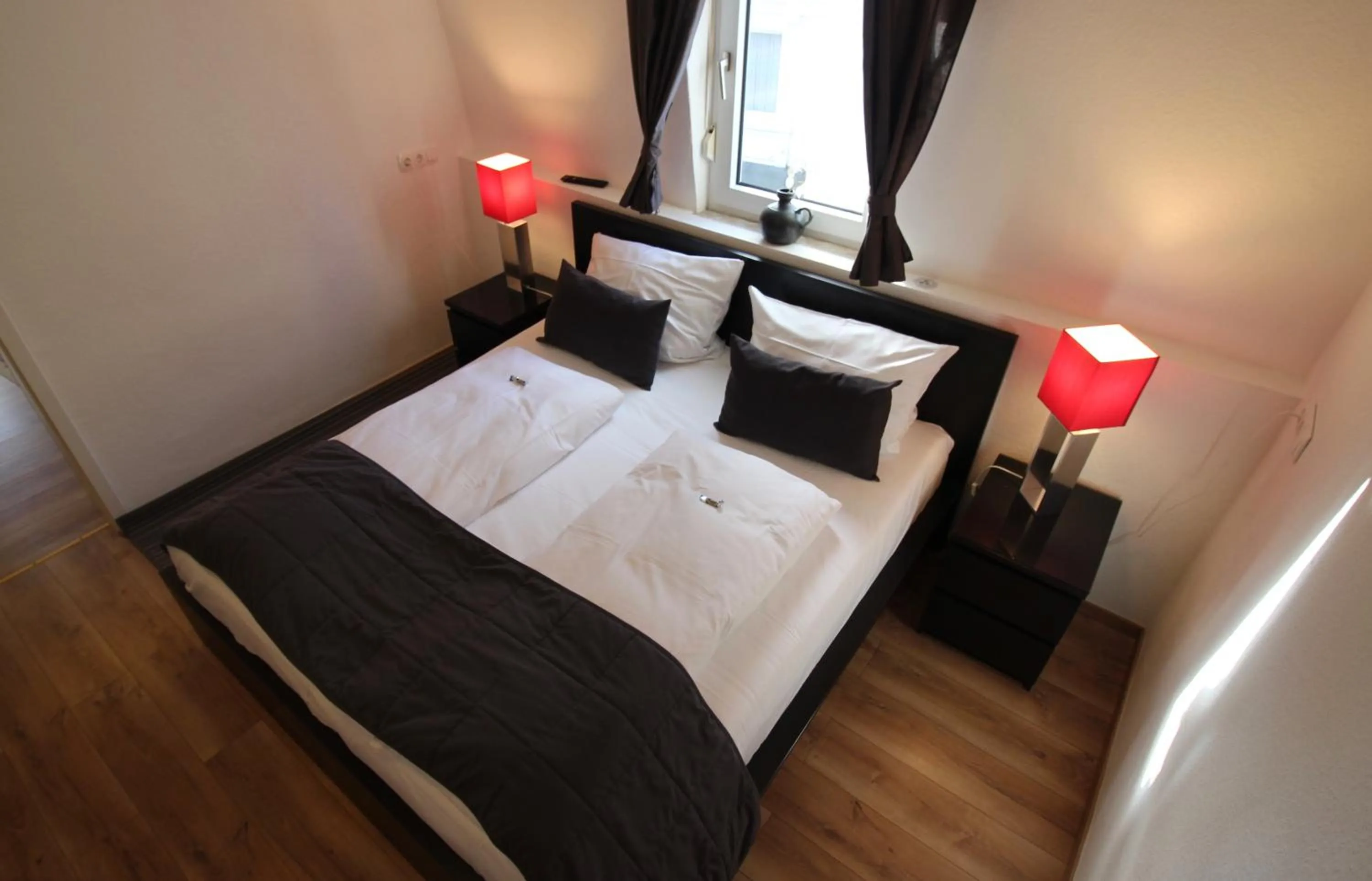 Bed in Apart Hotel Paradies