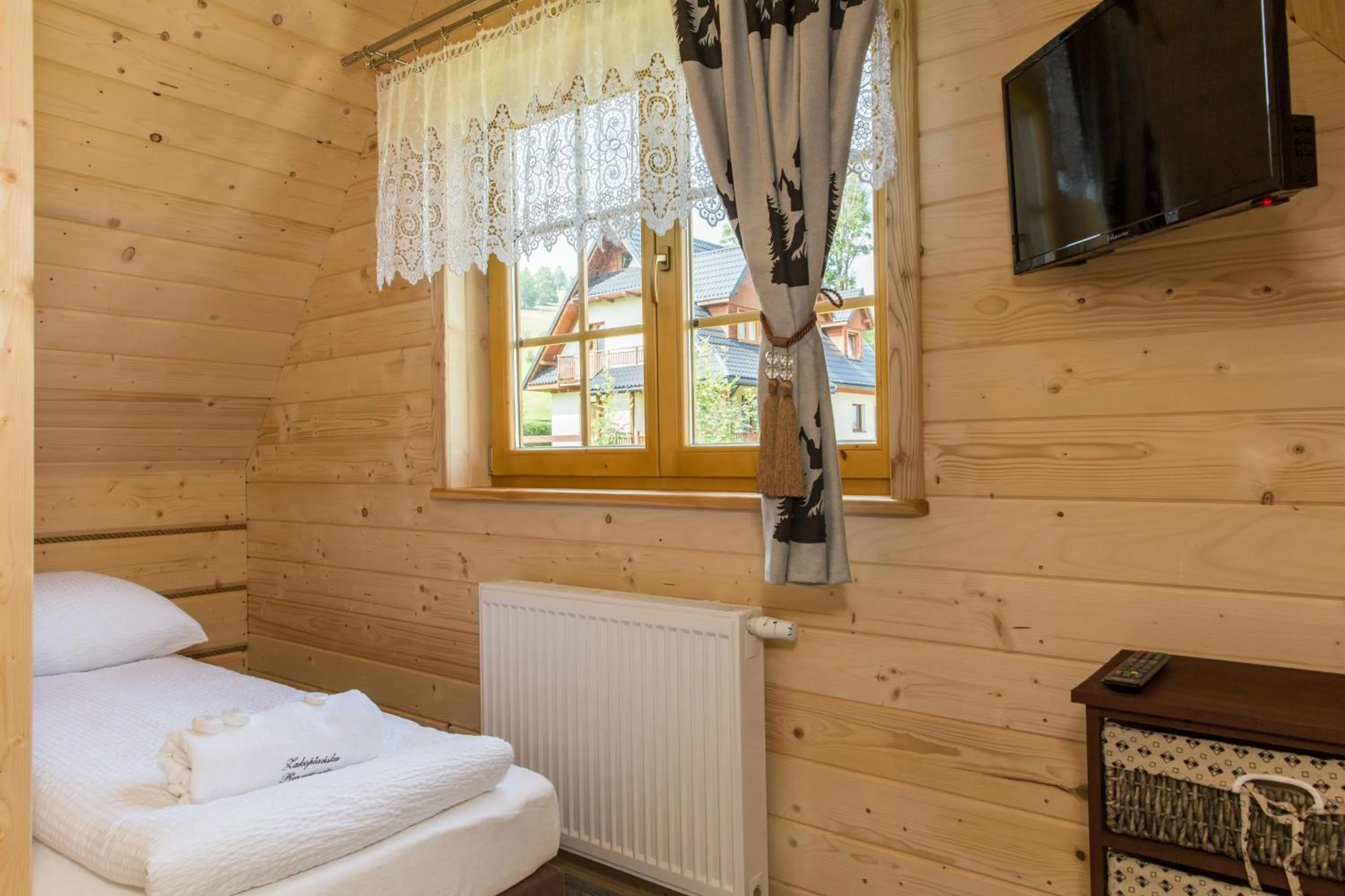 Bed in Domek z Widokiem Harenda View Cottage with a view Harenda View-Zakopane