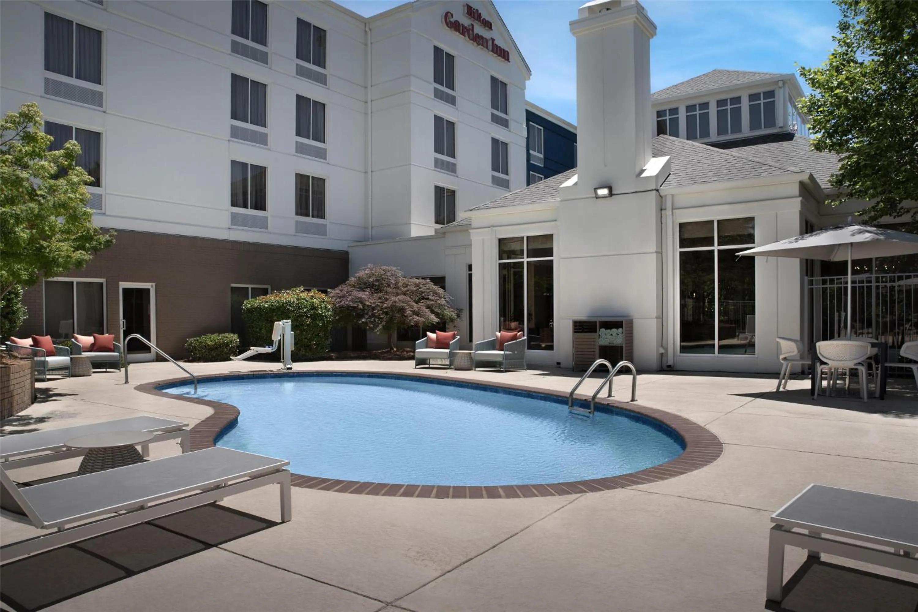 Pool view in Hilton Garden Inn Auburn/Opelika