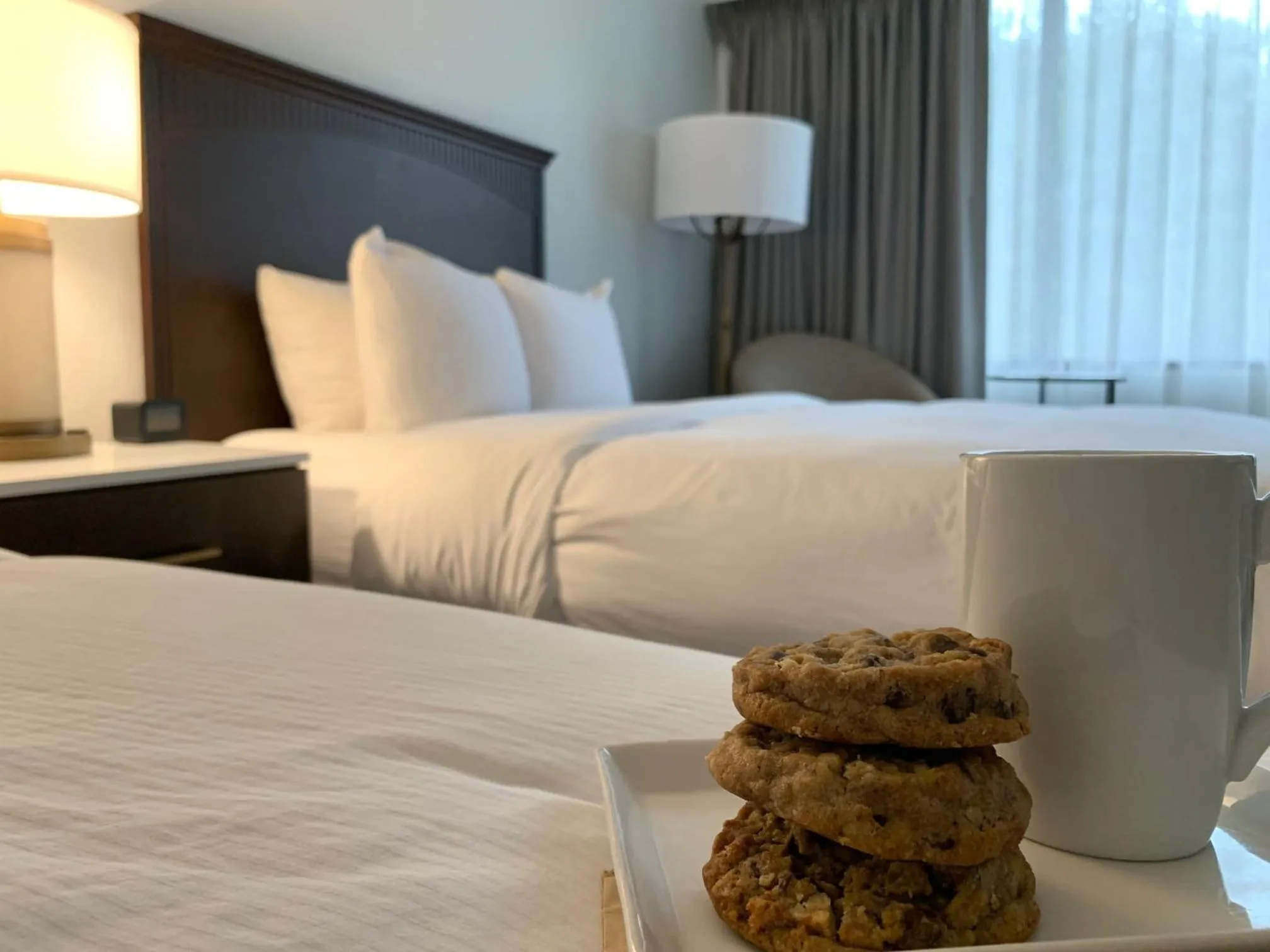 Bed in DoubleTree by Hilton Charlottesville